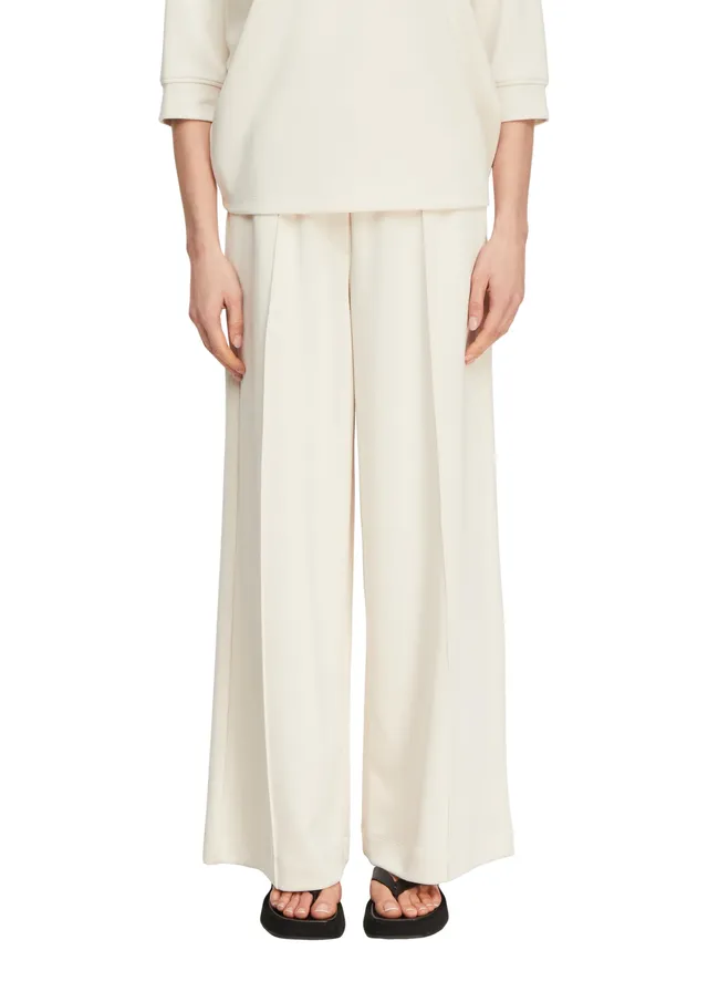 comma-trousers-hose-wide-leg-jersey-gr-34-46-bundfalten image 1