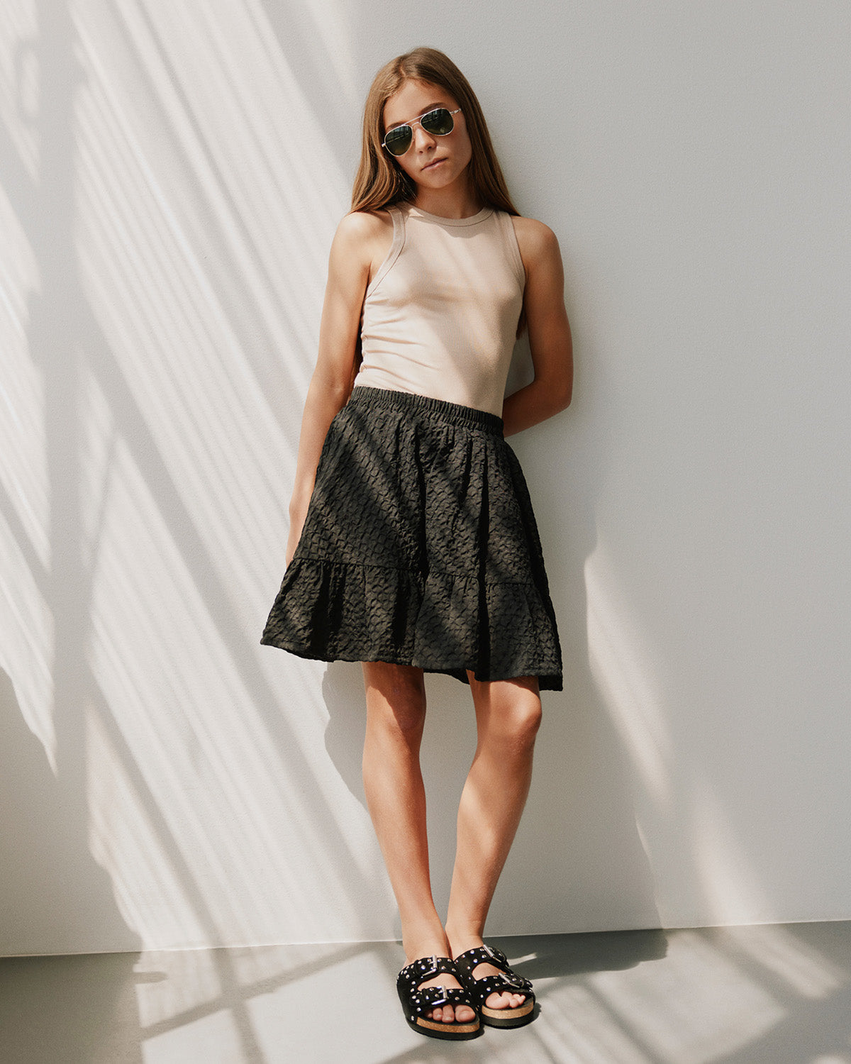 sofie-schnoor-young-adriennesy-skirt-rock-schwarz image 2
