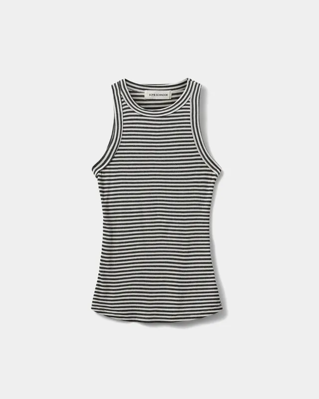 sofie-schnoor-women-julliesw-stripe-top-dark-grey-striped image 1