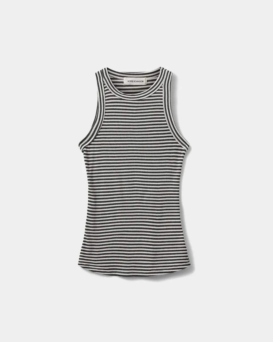 sofie-schnoor-women-julliesw-stripe-top-dark-grey-striped image 1