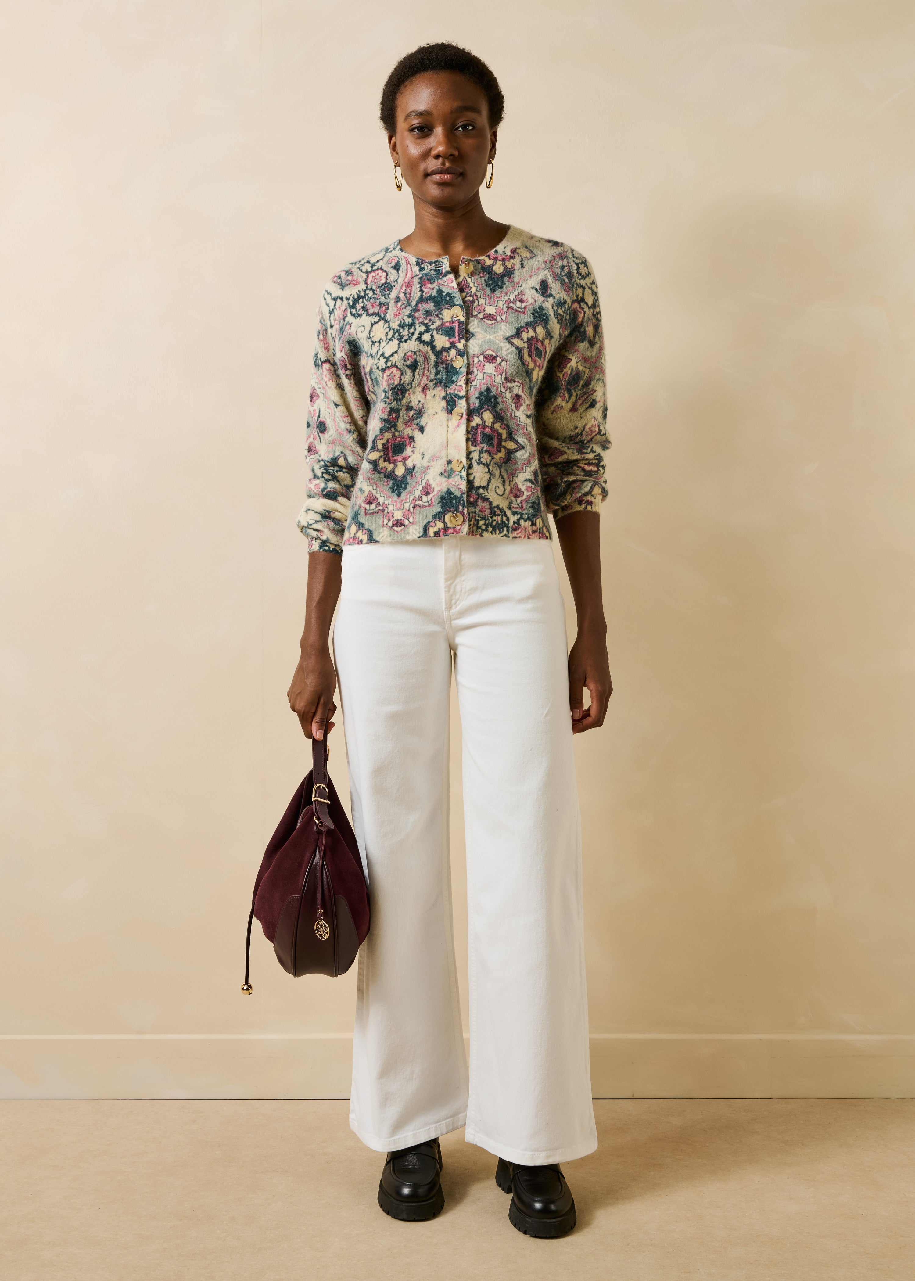 la-f-e-marabout-e-gomler-strickjacke-ecru-wolle-alpaka image 2