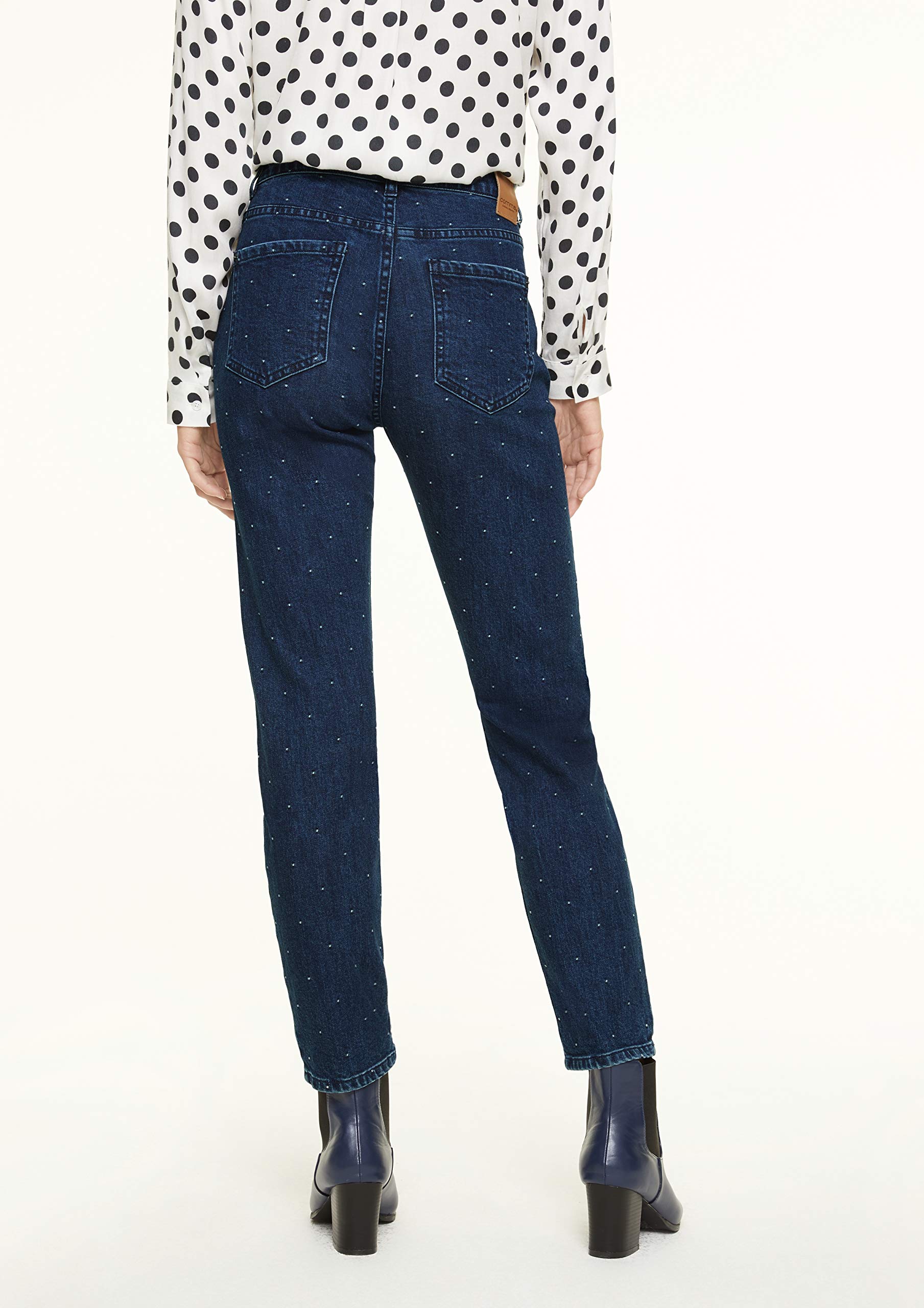 comma-jeans-slim-gr-38-mittlere-waschung-stick-punkte image 5