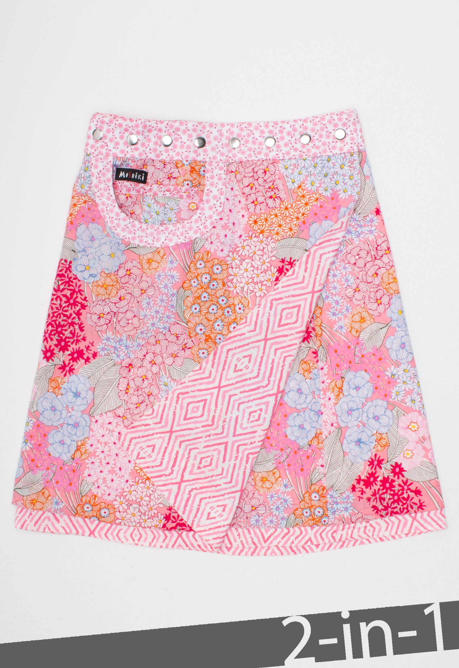 moshiki-hot-cookie-53-wickelrock-baumwolle-55-cm-wendbar image 1