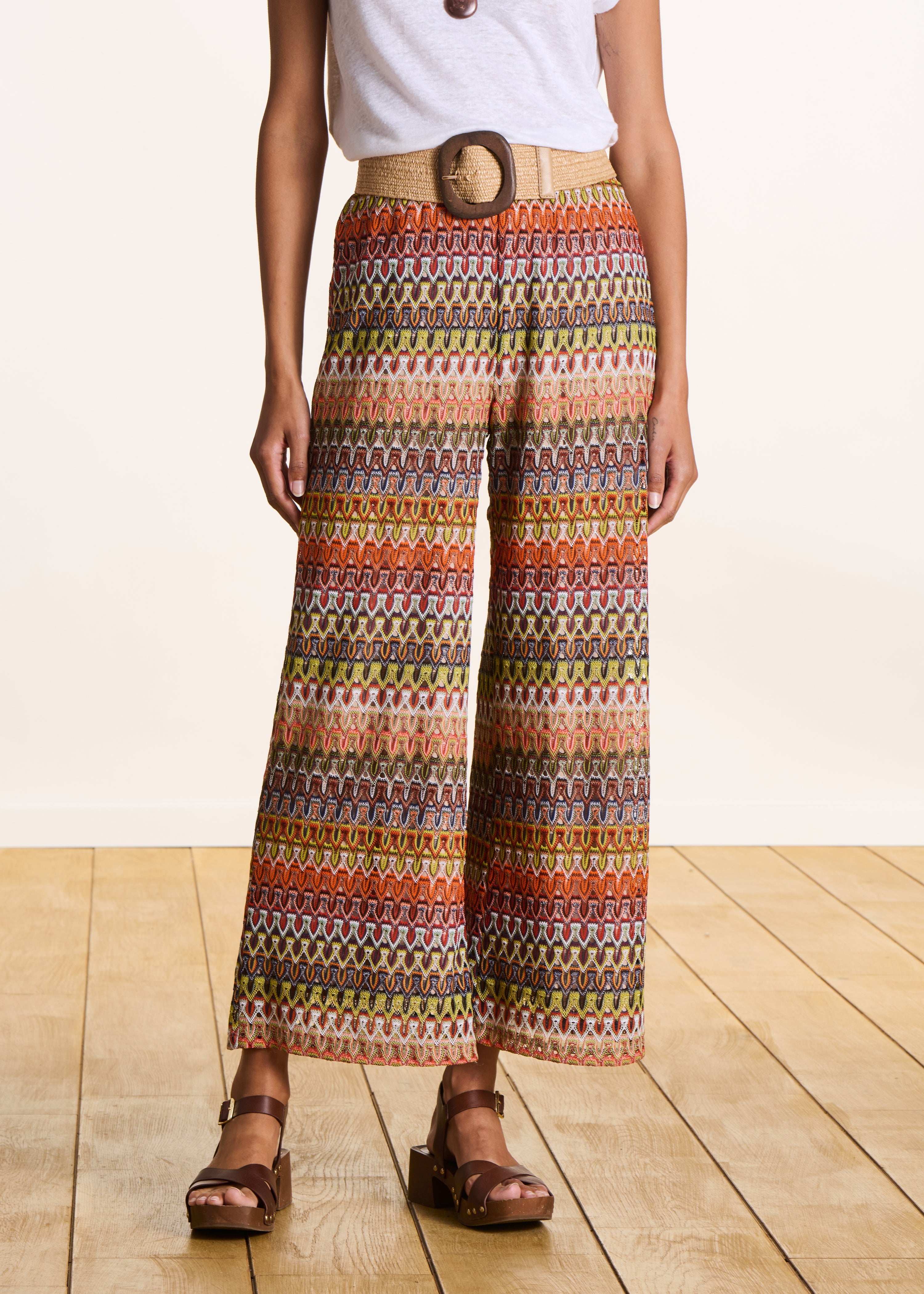 la-f-e-marabout-e-pantalons-hose-7-8-h-kel-orange image 2