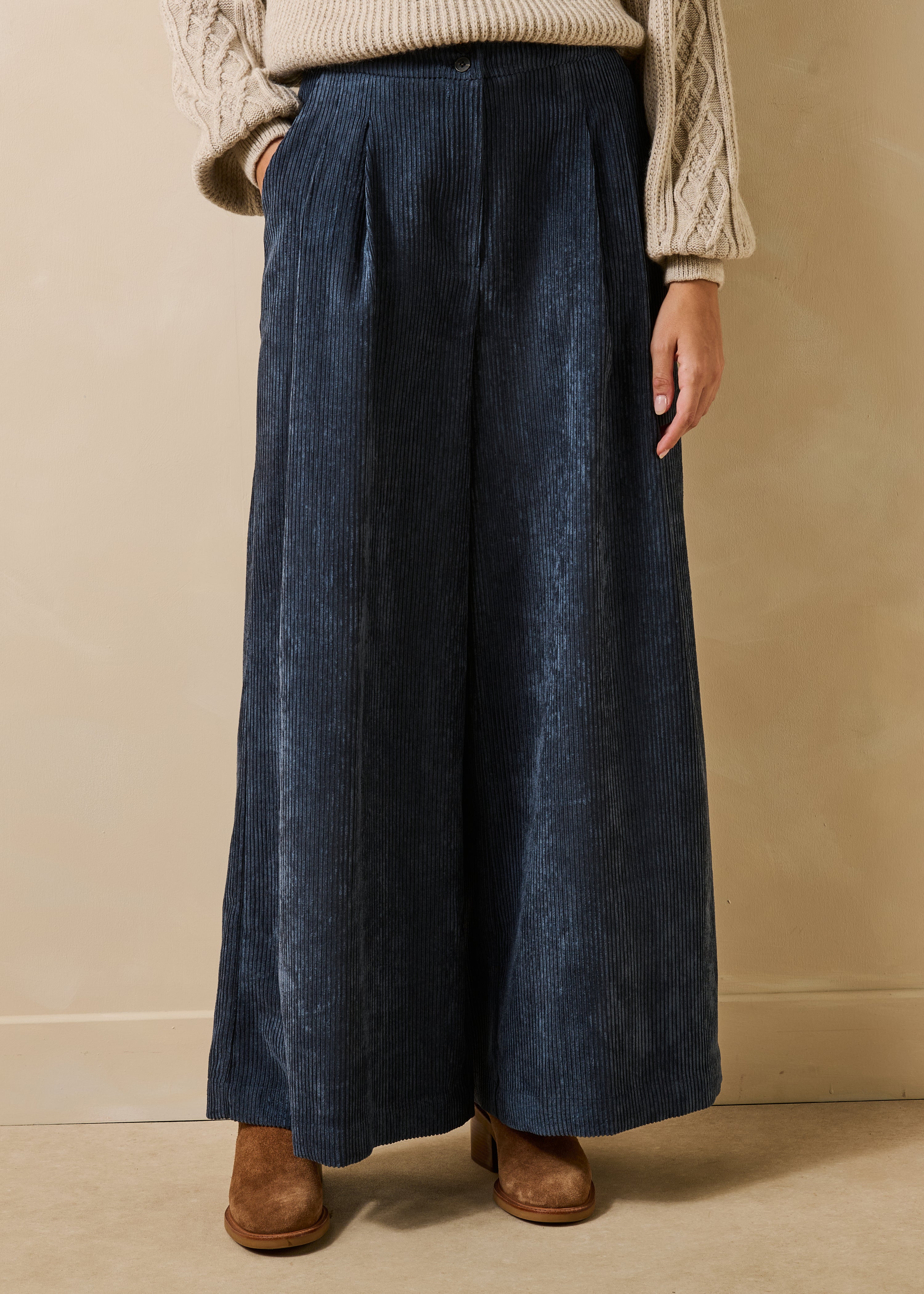 la-f-e-marabout-e-geneve-cordhose-damen-blau-38-weites-bein image 2