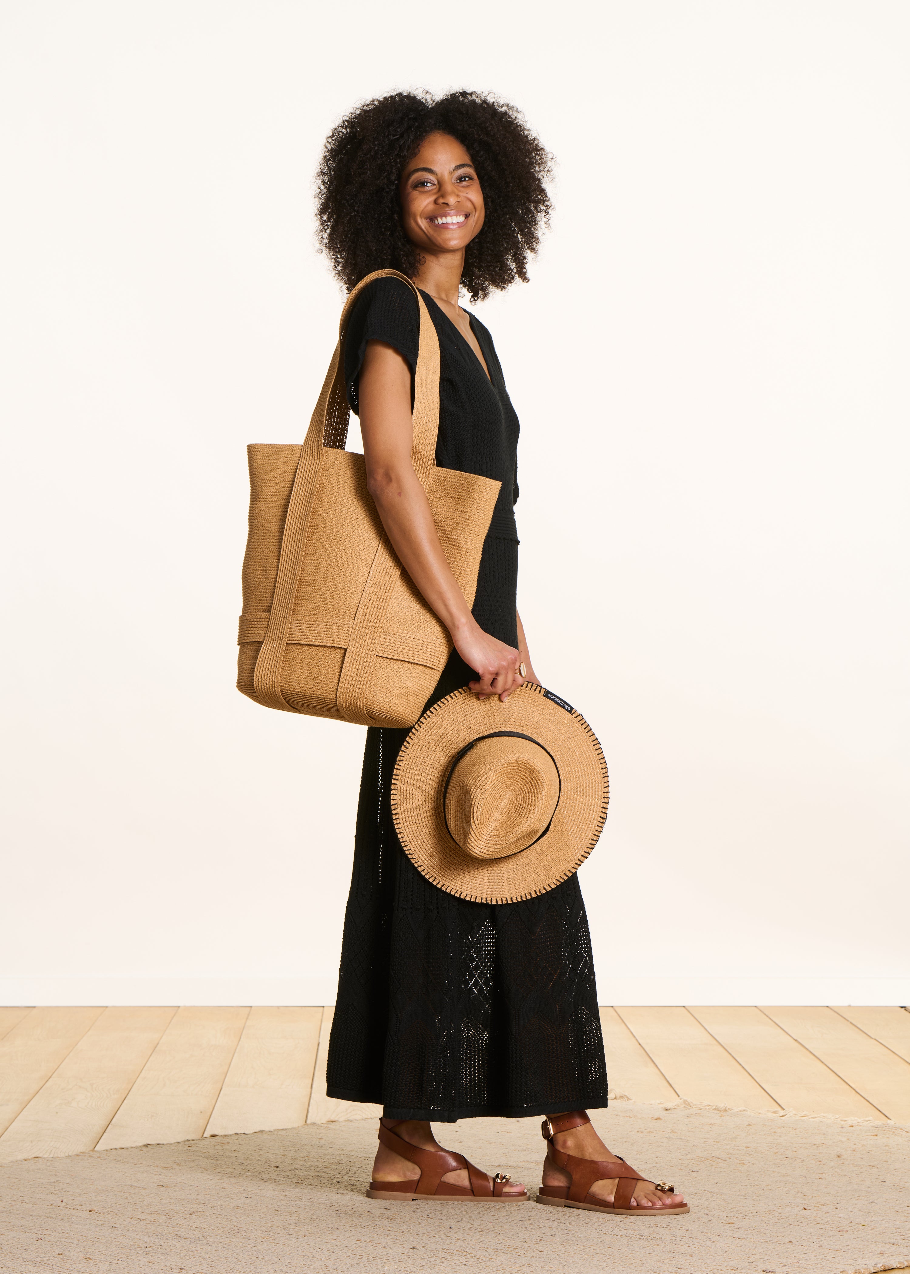 la-f-e-marabout-e-filma-shopper-beige-stroh-strandtasche image 2