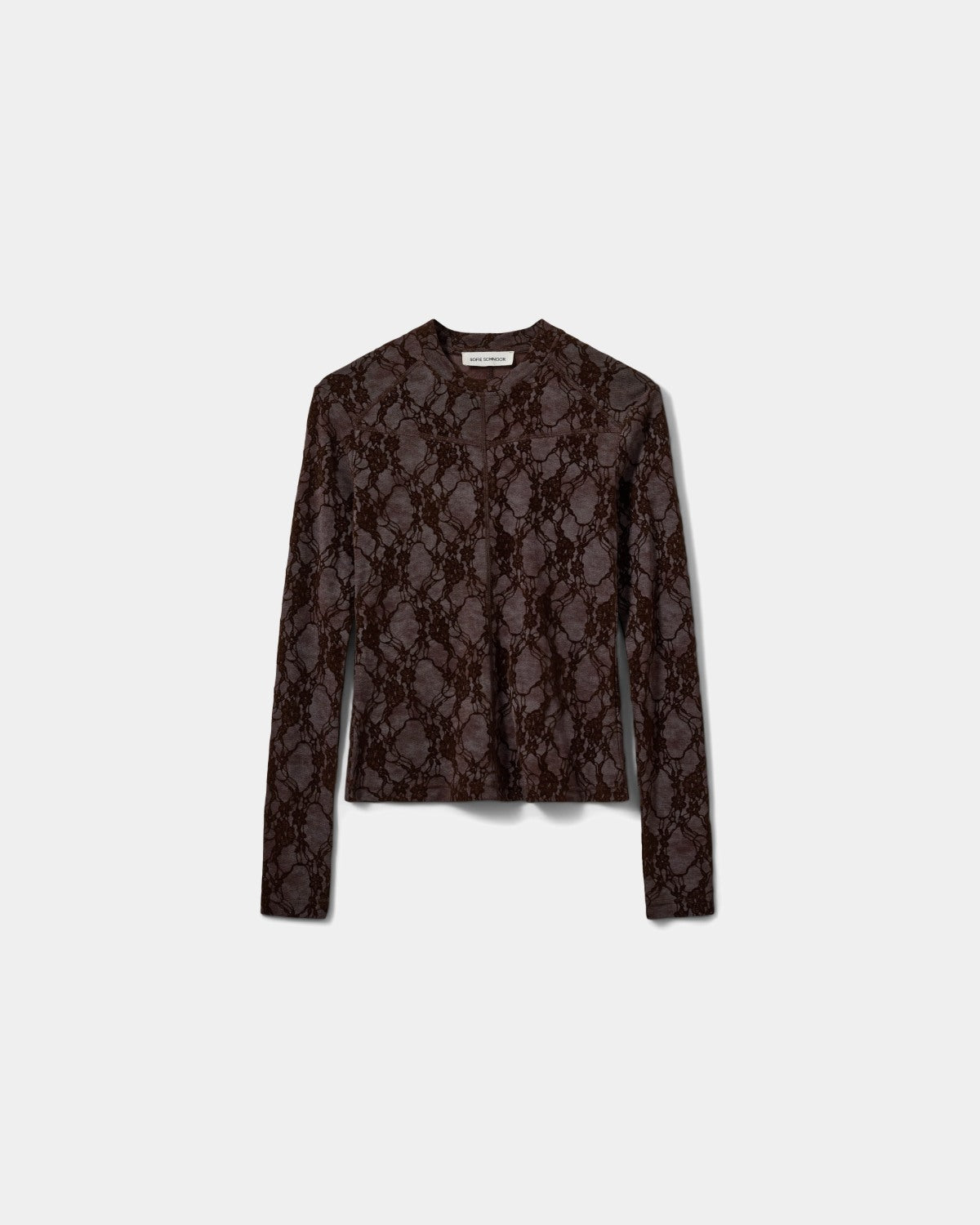 sofie-schnoor-women-spitzentop-dark-plum-samt-fitted image 1