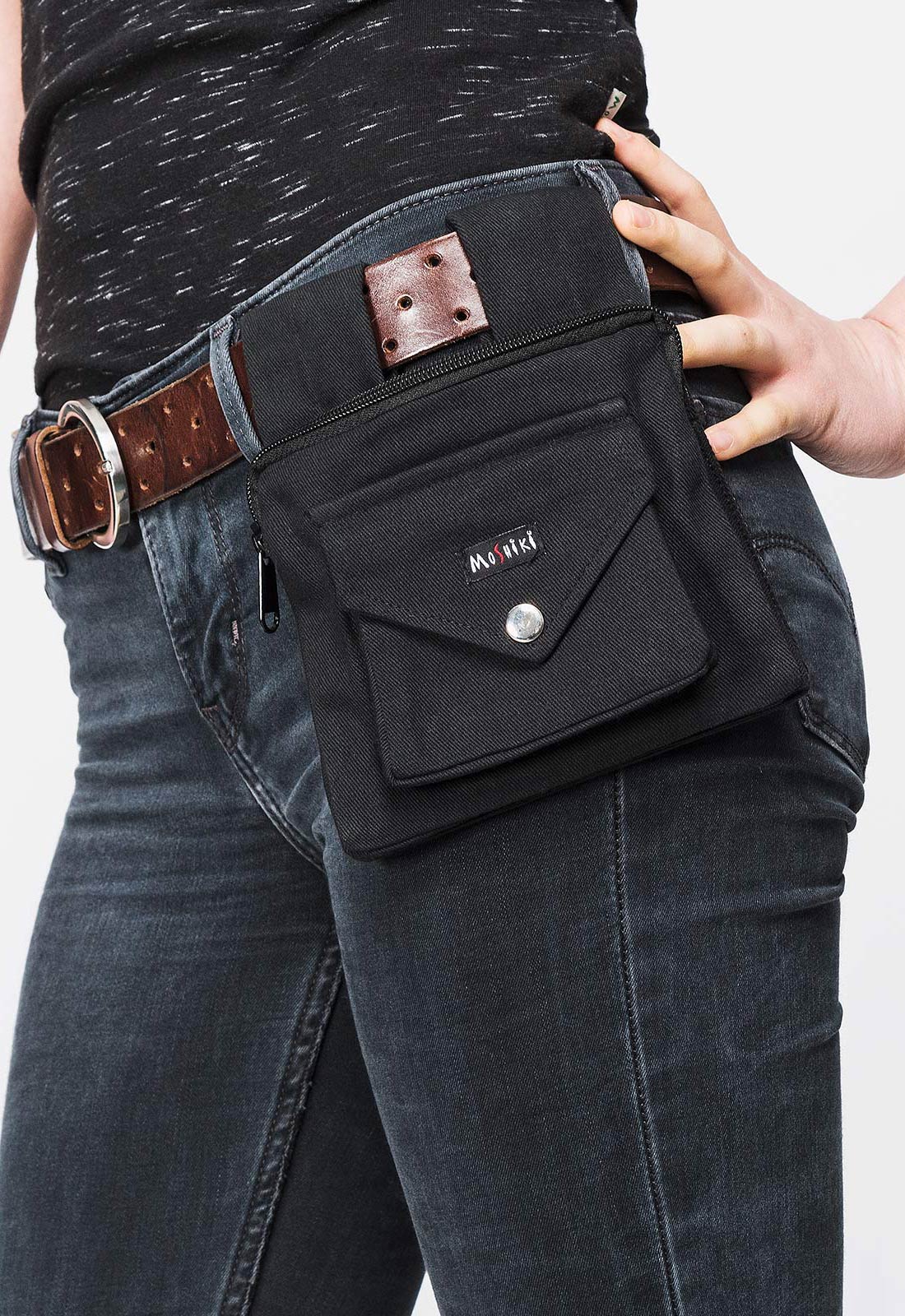 moshiki-side-pocket-3-g-rteltasche-schwarz-baumwolle-kompakt image 2