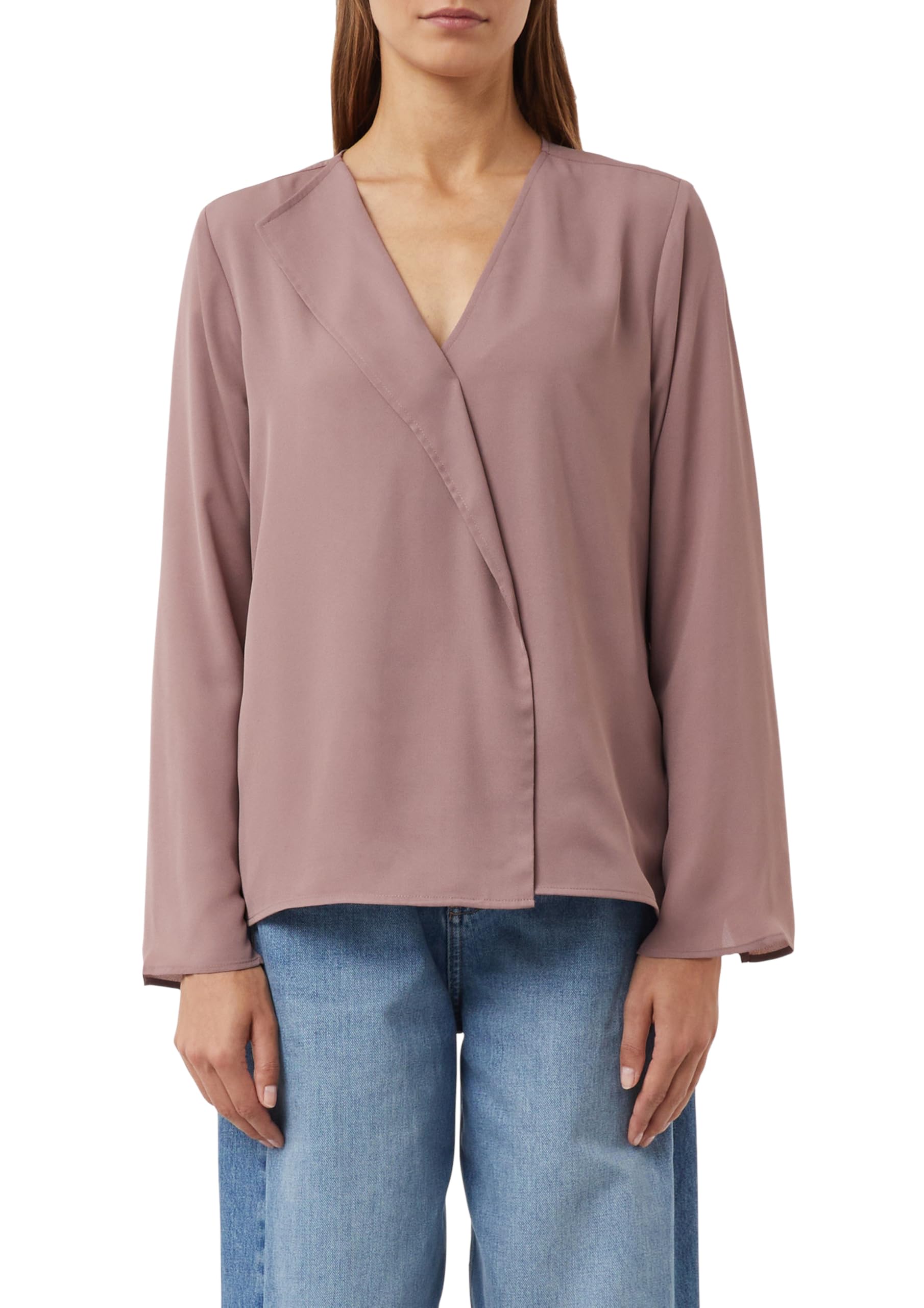 comma-blouses-feminine-bluse-langarm-beige image 8