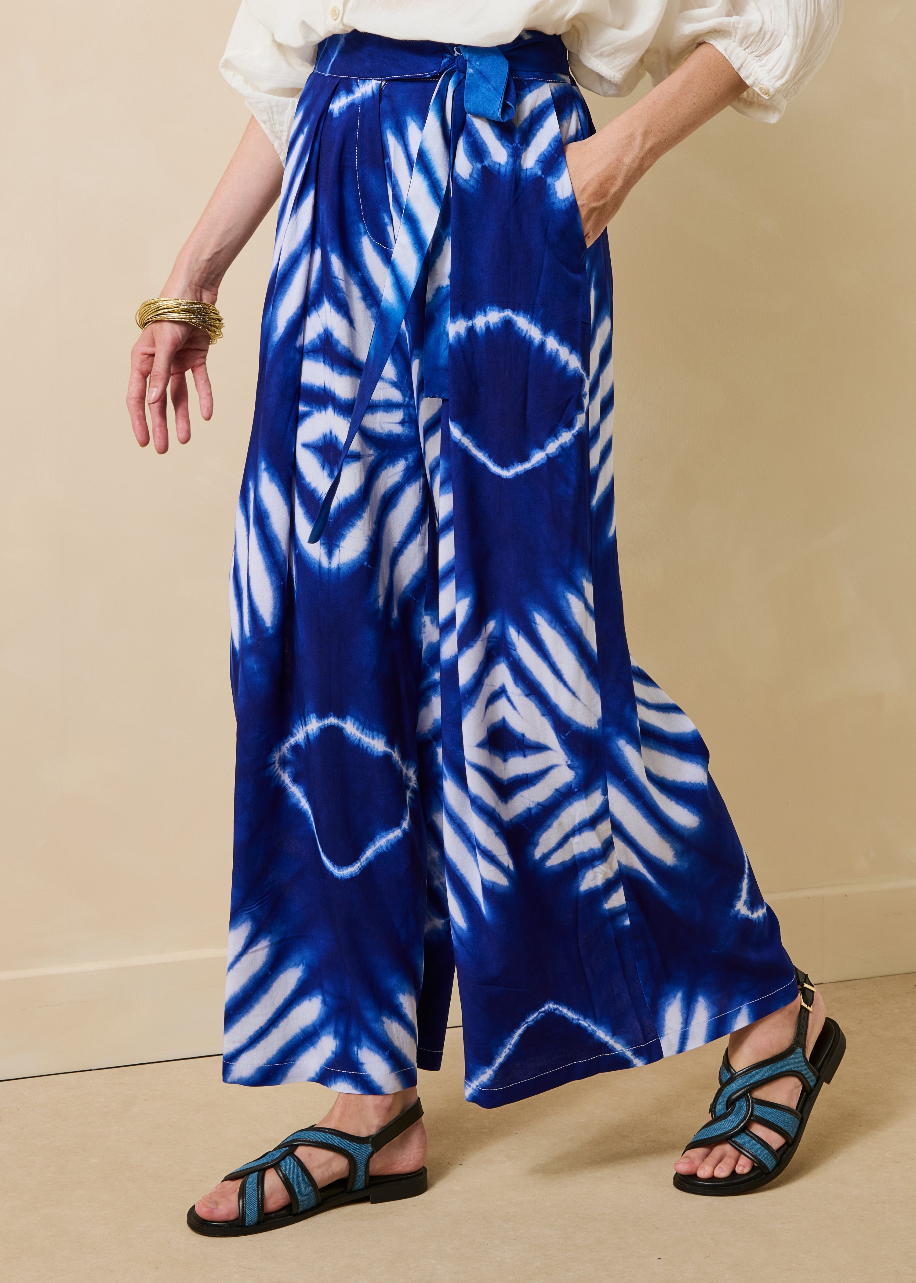 la-f-e-marabout-e-simba-stoffhose-blau-weit-gr-40 image 2