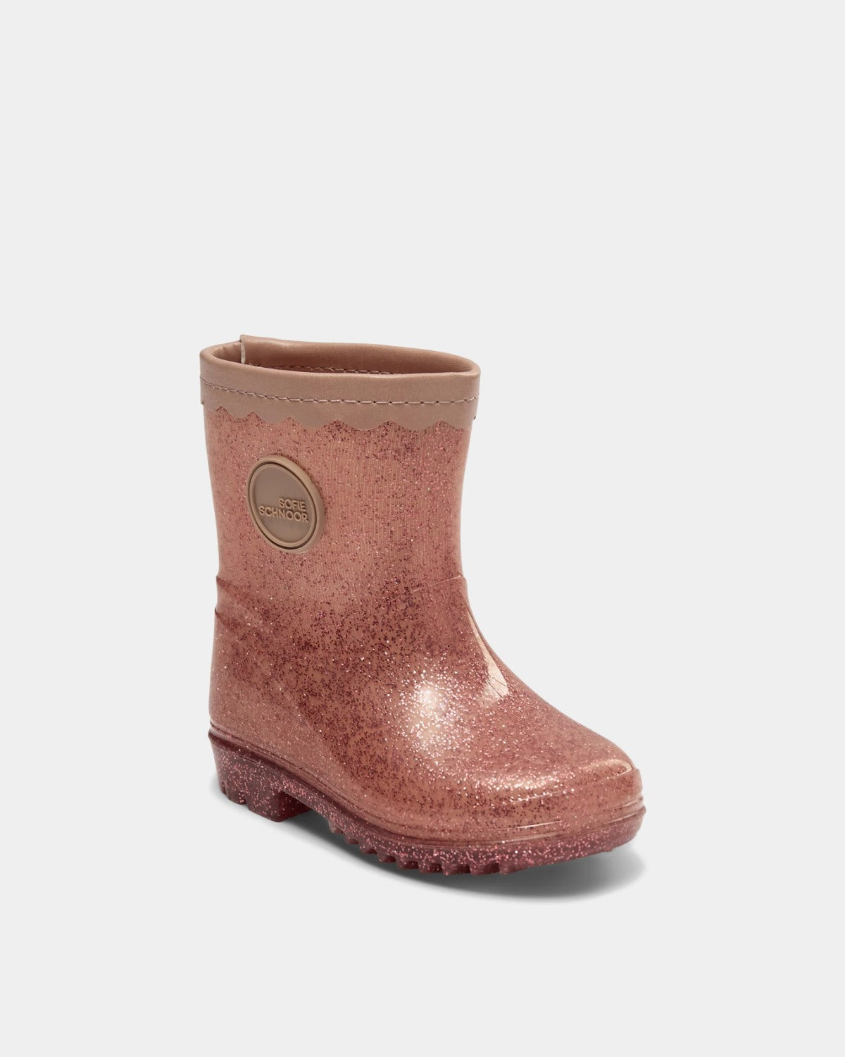 sofie-schnoor-kids-perla-gummistiefel-rose-glitzer-leo-ohne-futter image 2