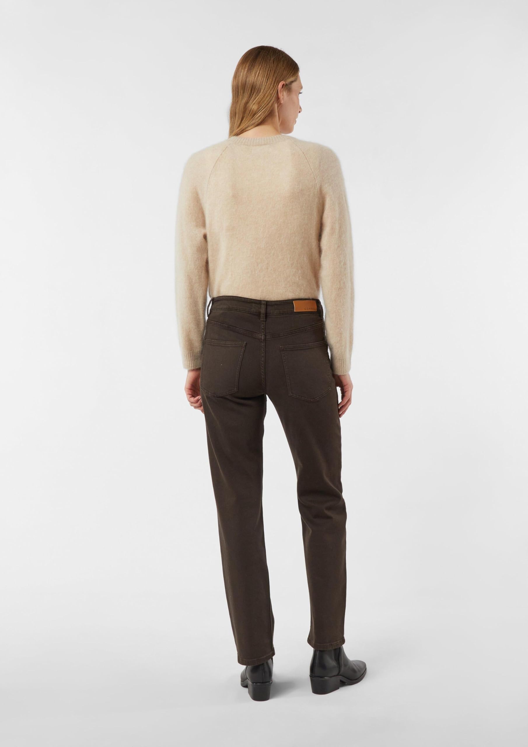 comma-2175771-hose-straight-fit-jeans-stretch-braun-38 image 8