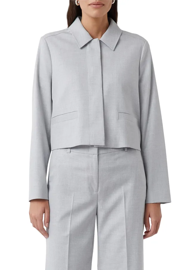 comma-jackets-kurze-jacke-hemdkragen-gr-e-36-knopfleiste image 1