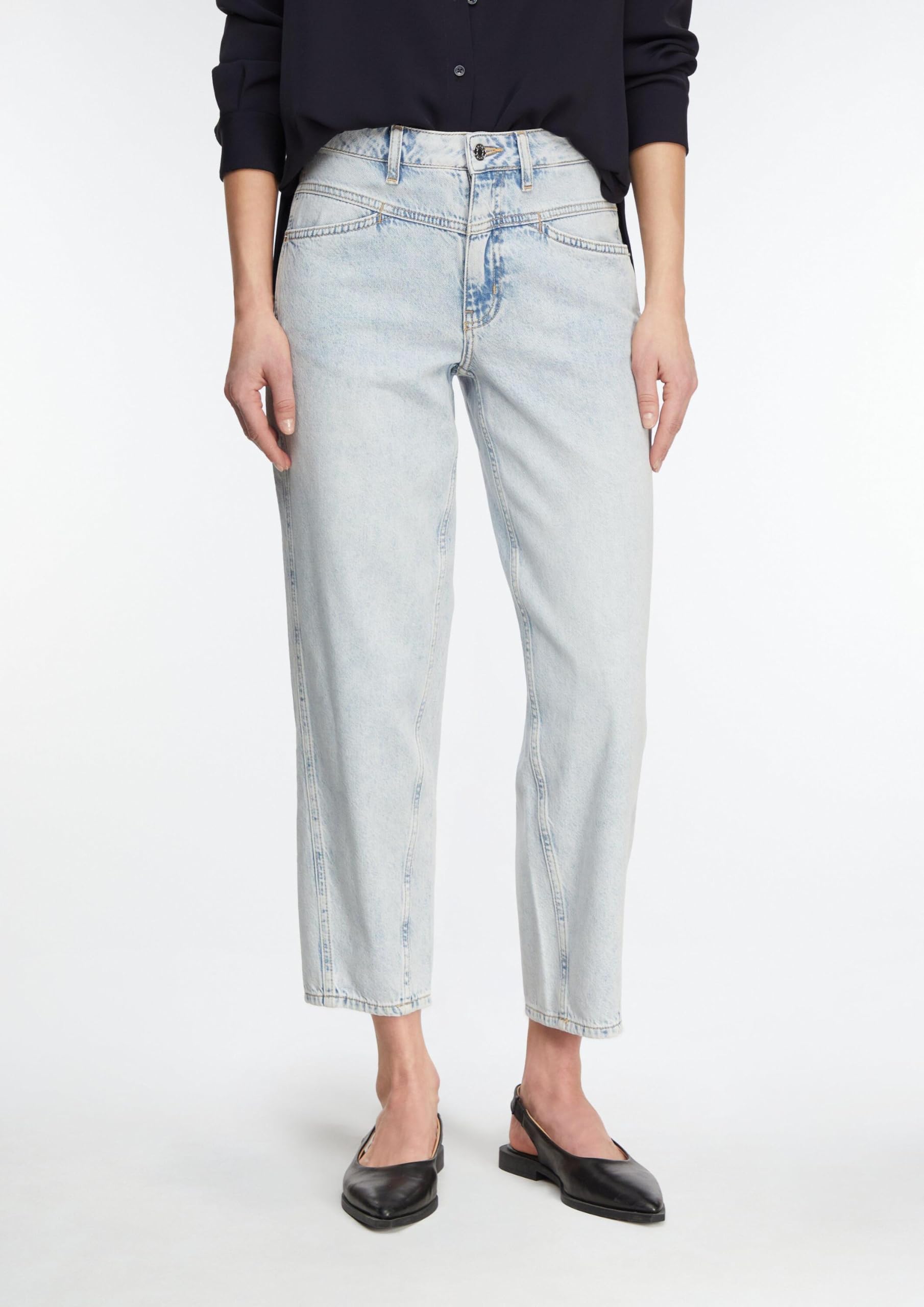 comma-jeans-barrel-leg-mid-rise-gr-42-ankle-waschung image 5