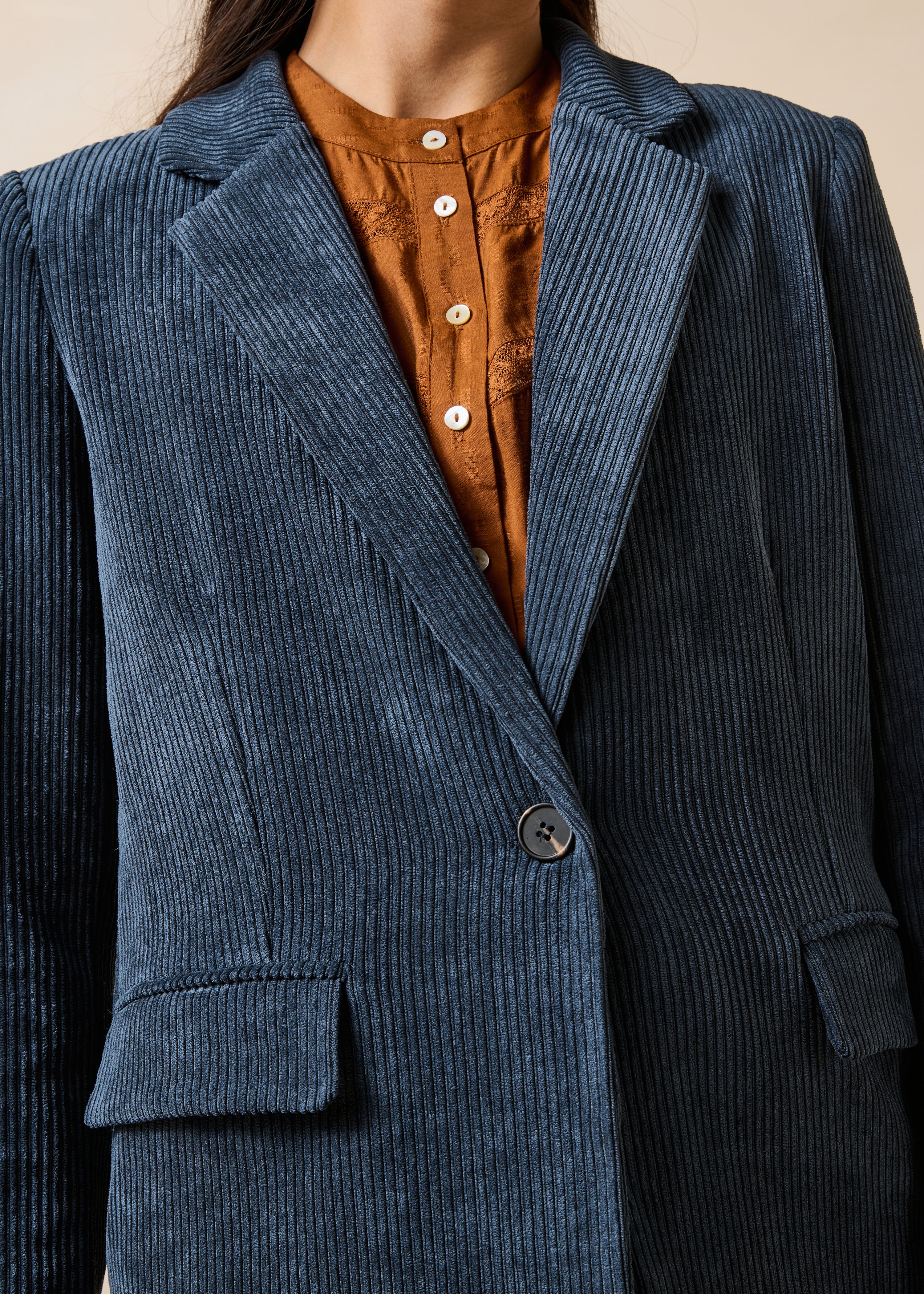 la-f-e-marabout-e-galina-cord-blazer-blau-stahl-cordjacke image 5