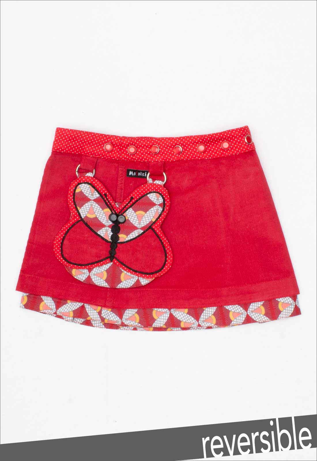 moshiki-hot-cookie-kids-2-cord-kinderrock-24cm-butterfly image 2