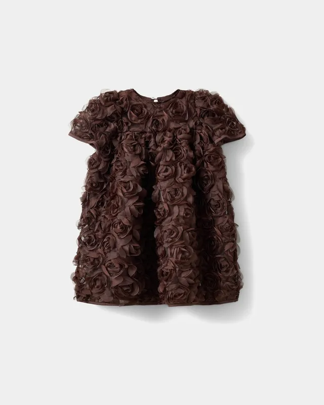 sofie-schnoor-kids-lissiekb-kleid-dunkelbraun-mesh-rosen image 1