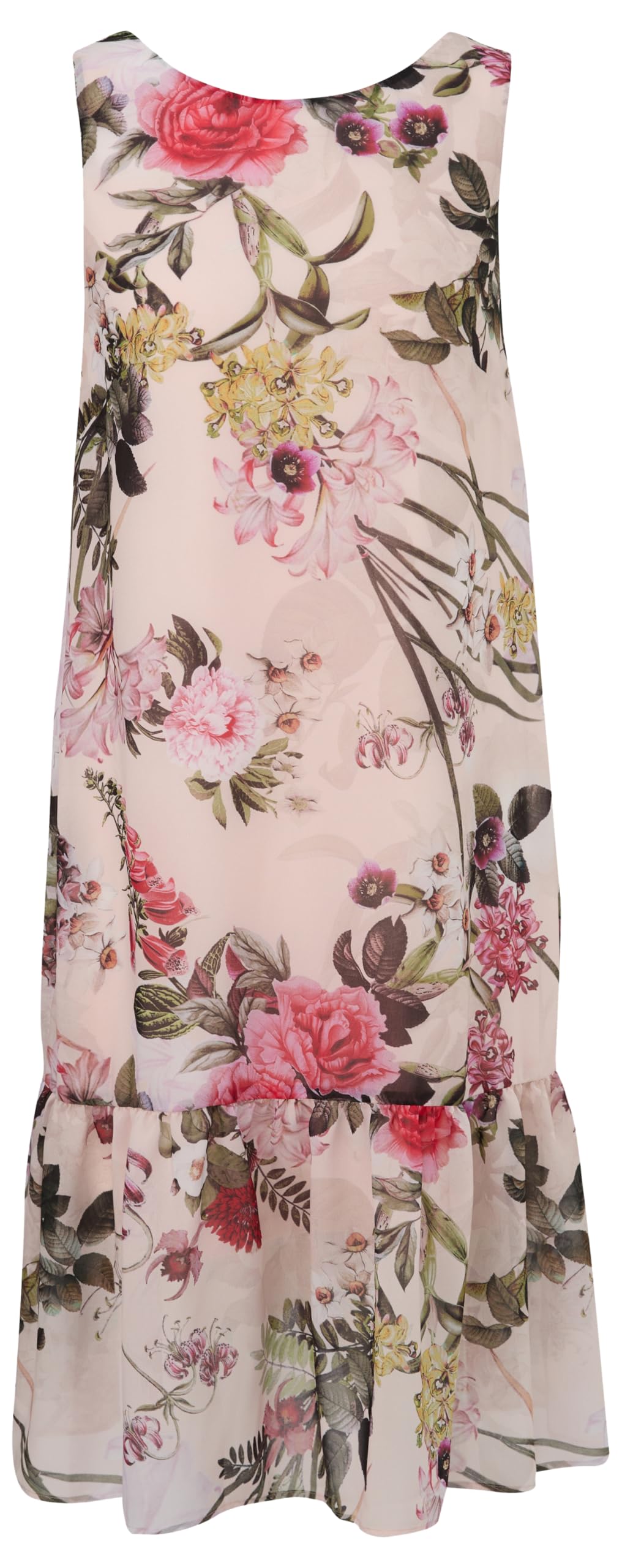 comma-kleid-floral-braun-damenkleid-allover-print image 1