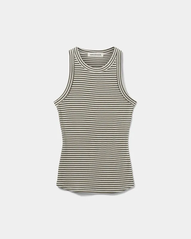 sofie-schnoor-women-julliesw-top-army-striped-viskose image 1
