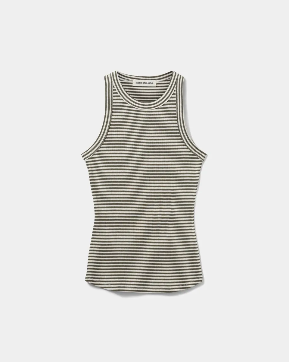 sofie-schnoor-women-julliesw-top-army-striped-viskose image 1