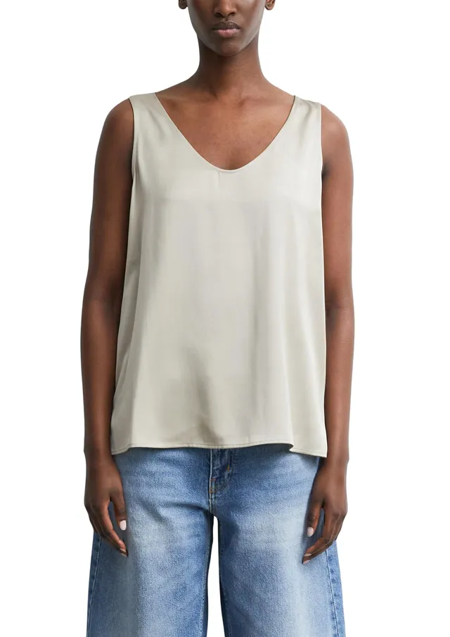 comma-blouses-satin-top-rmellos-gr-e-38-crew-neck image 1