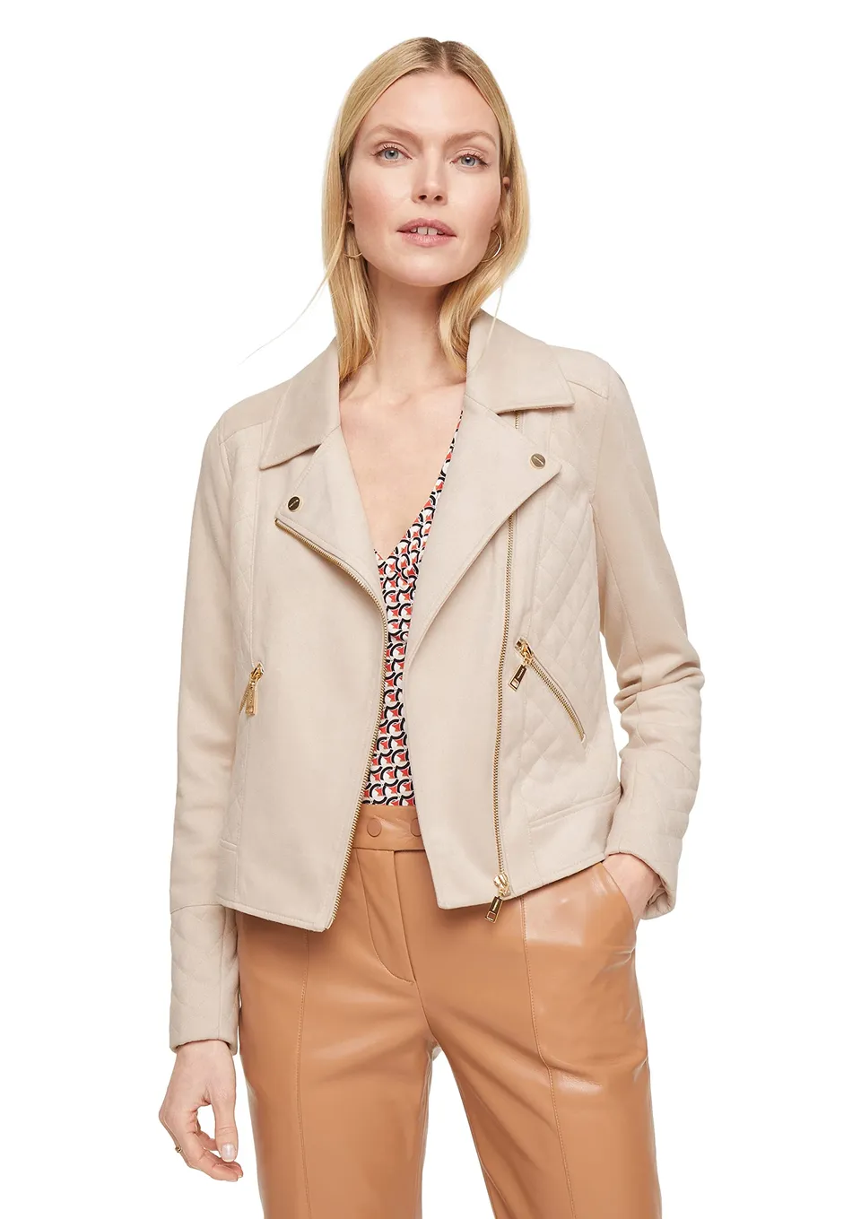 comma-jacke-veloursleder-optik-sand image 1