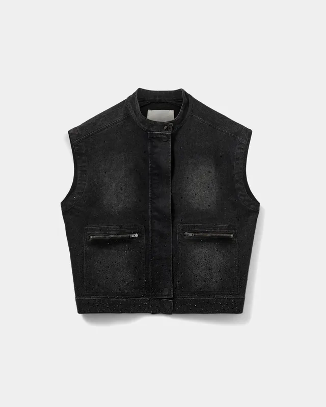 sofie-schnoor-women-vegasw-weste-oversize-washed-black image 1