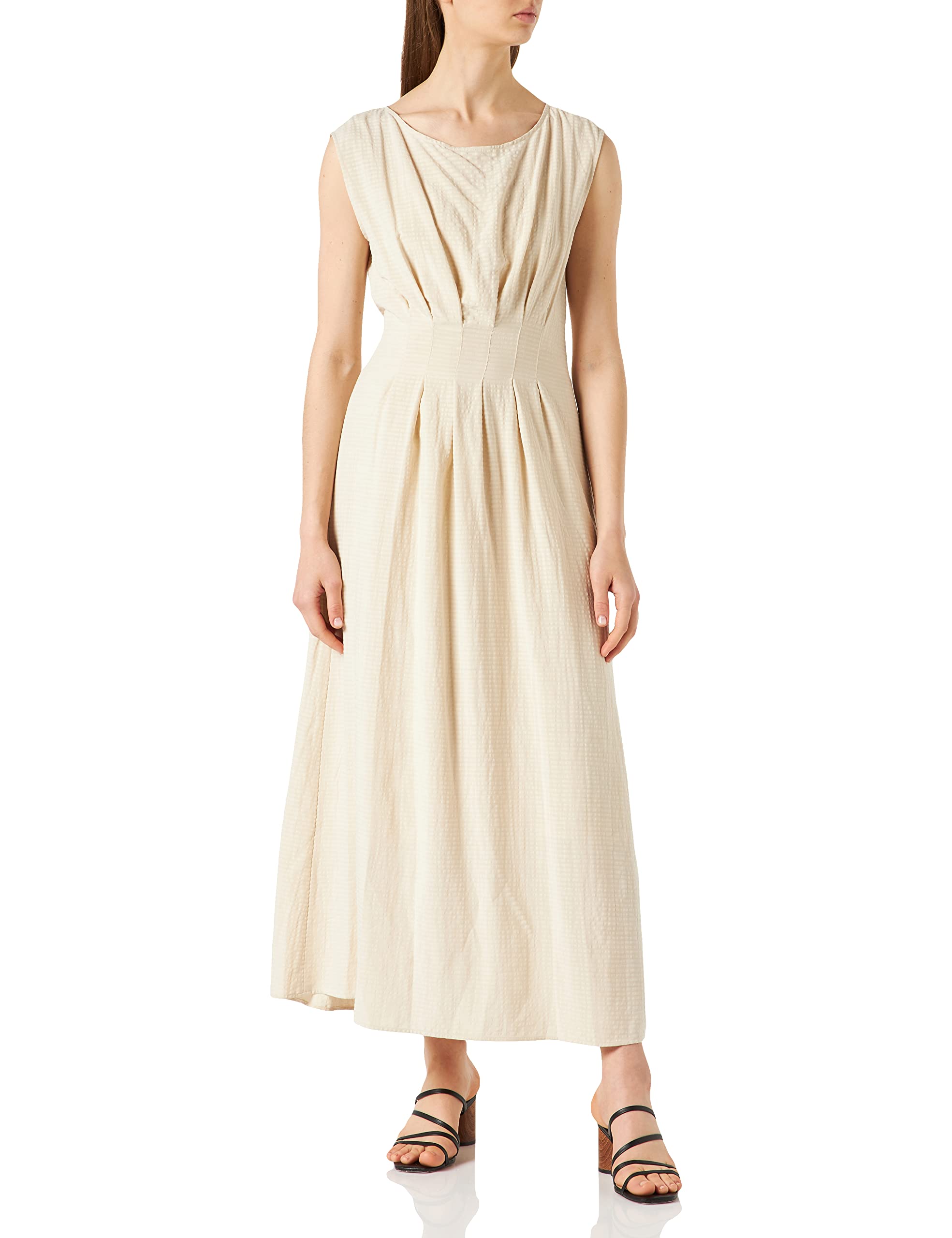 comma-kurz-kleid-beige-gr-e-40-mit-raffdetail image 2
