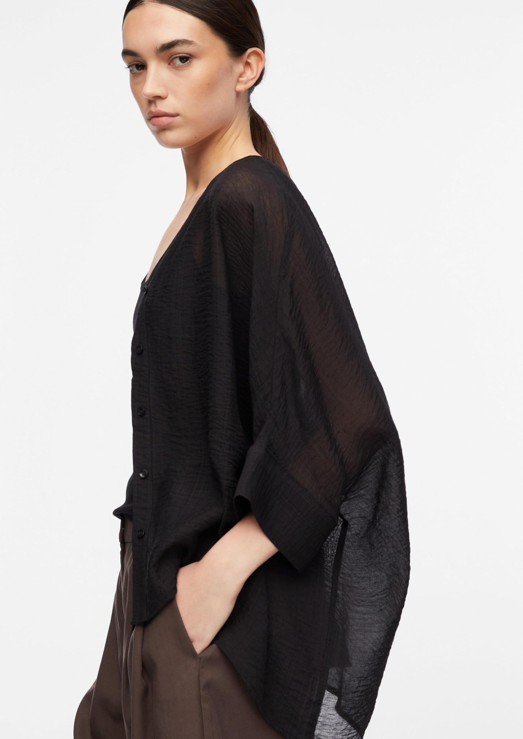 comma-oversized-bluse-gr-l-viskosechiffon-damenbluse image 3