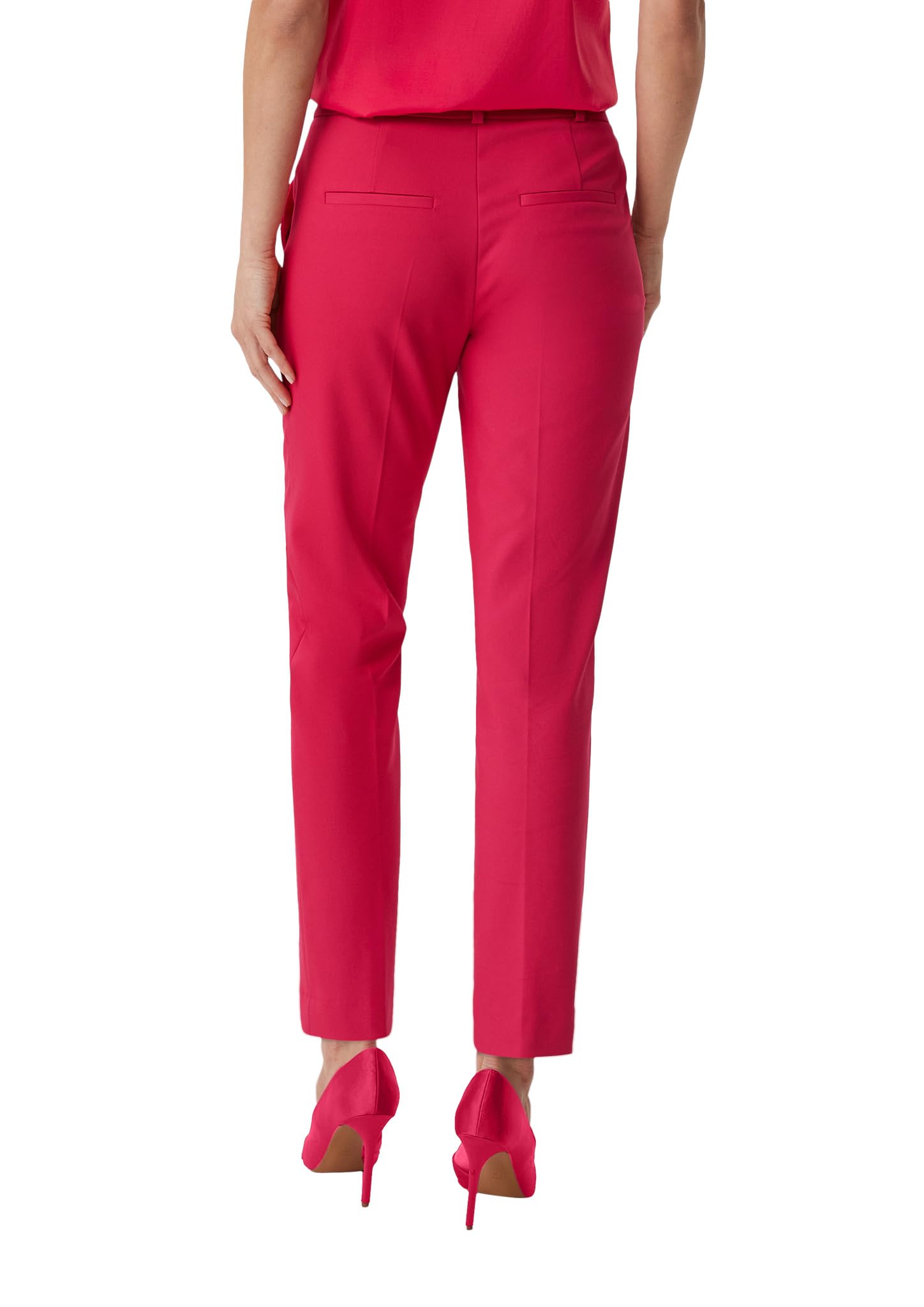 comma-stoffhose-damen-rosa-gr-34-b-gelfalte image 2