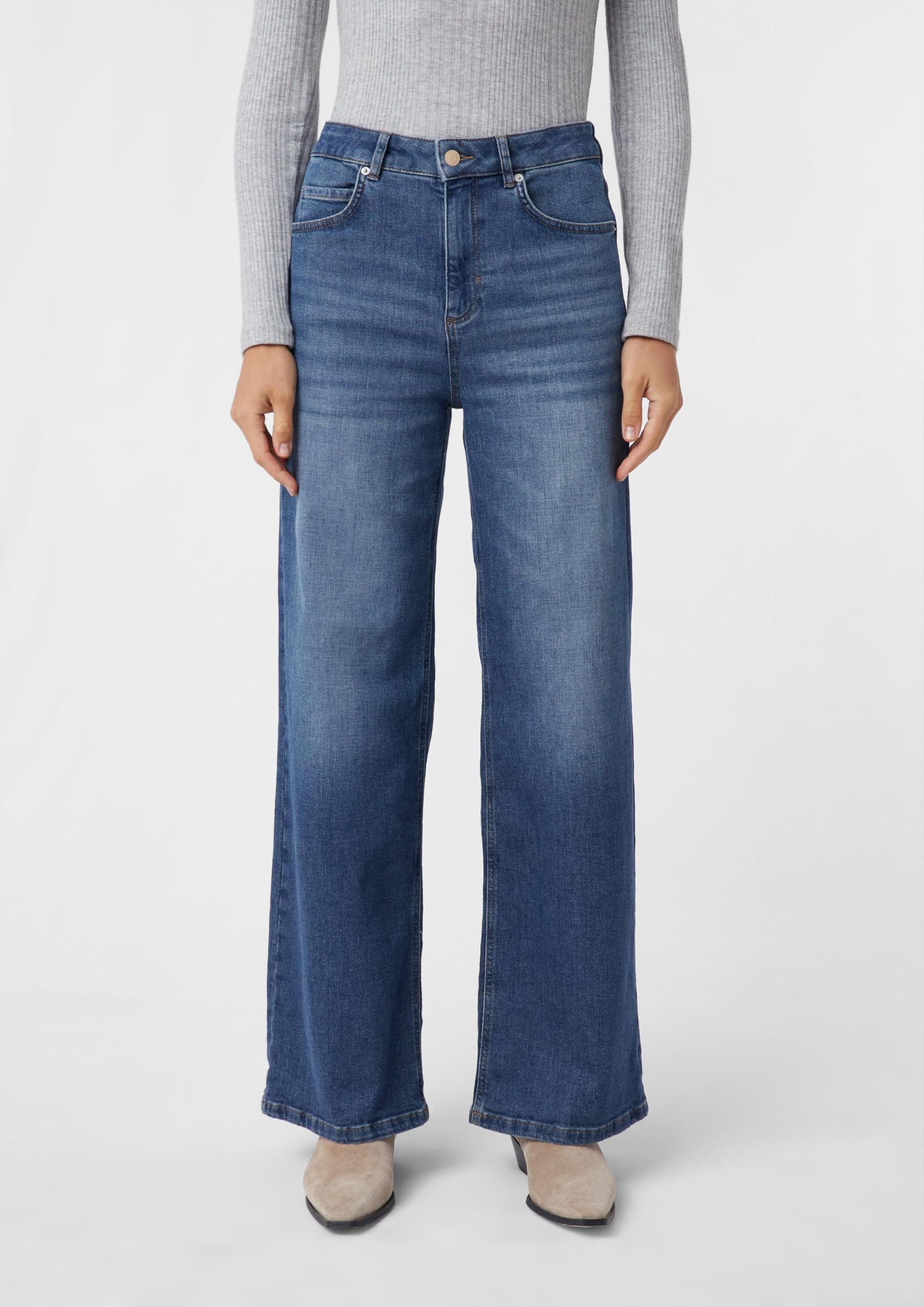 comma-jeans-elastische-wide-leg-jeans-hose-gr-e-38 image 5