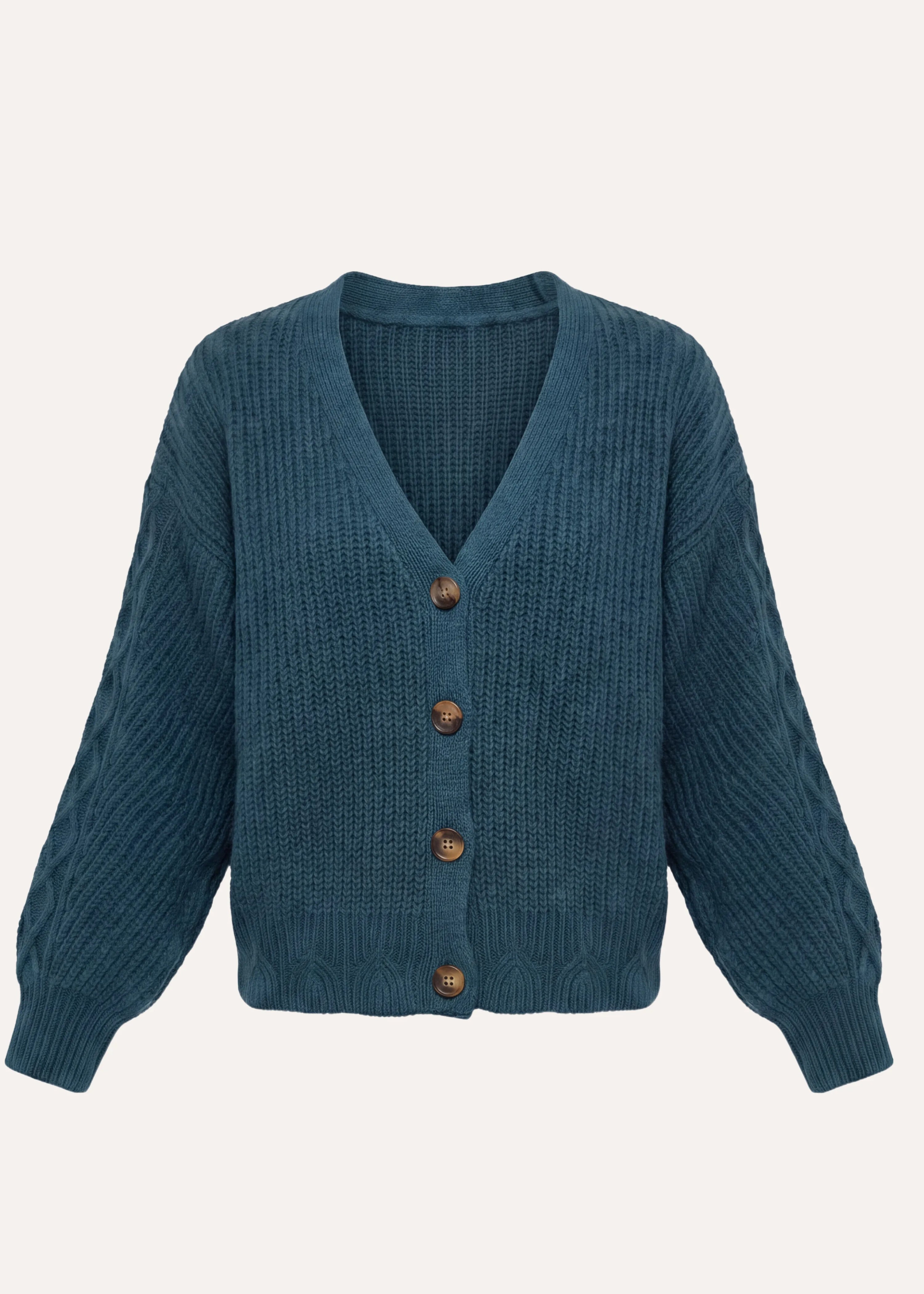 la-f-e-marabout-e-gastel-strickjacke-petrol-mit-wolle-und-alpaka image 6