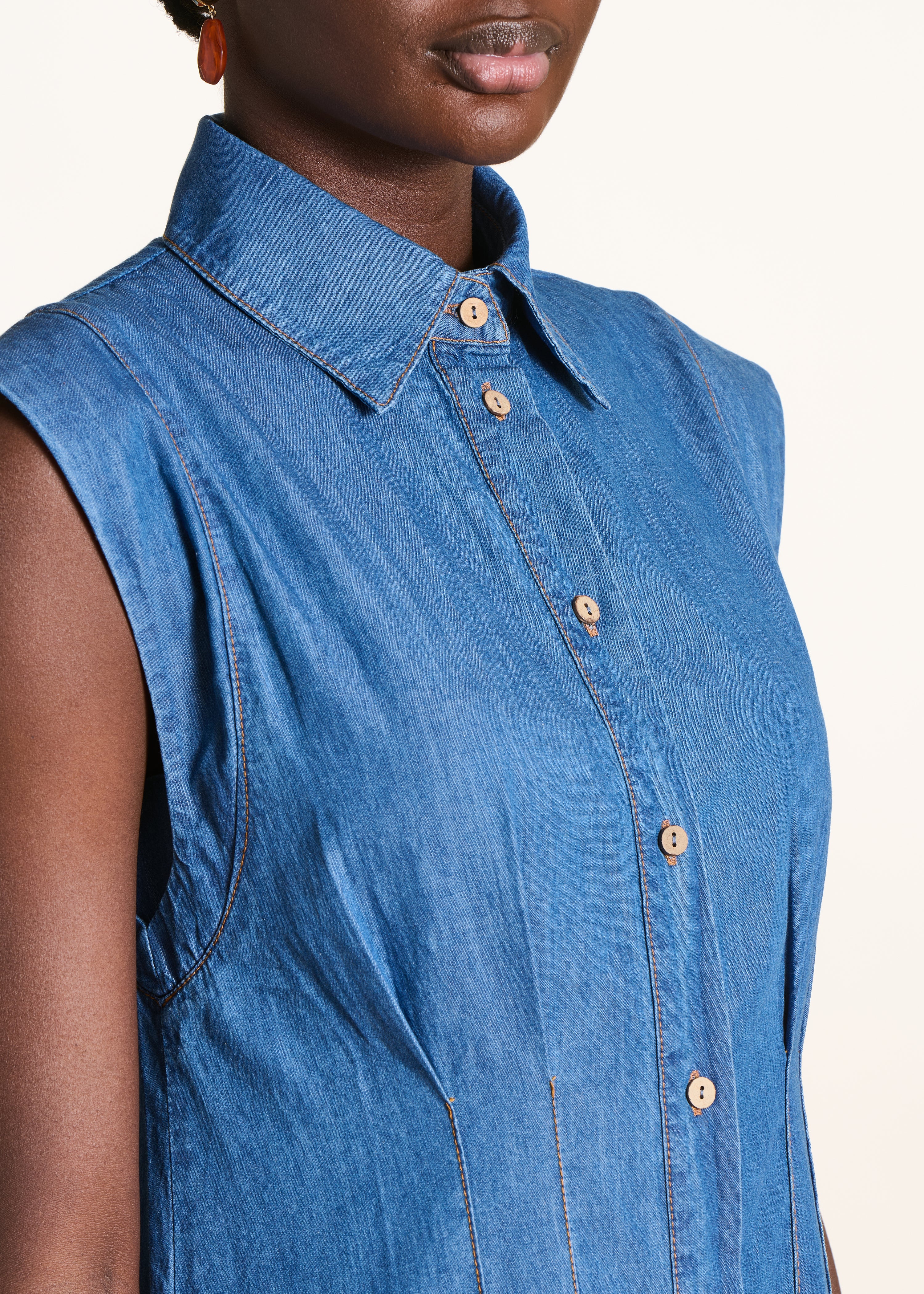 la-f-e-marabout-e-jeanskleid-lang-blau-tailliert-gr-34 image 5