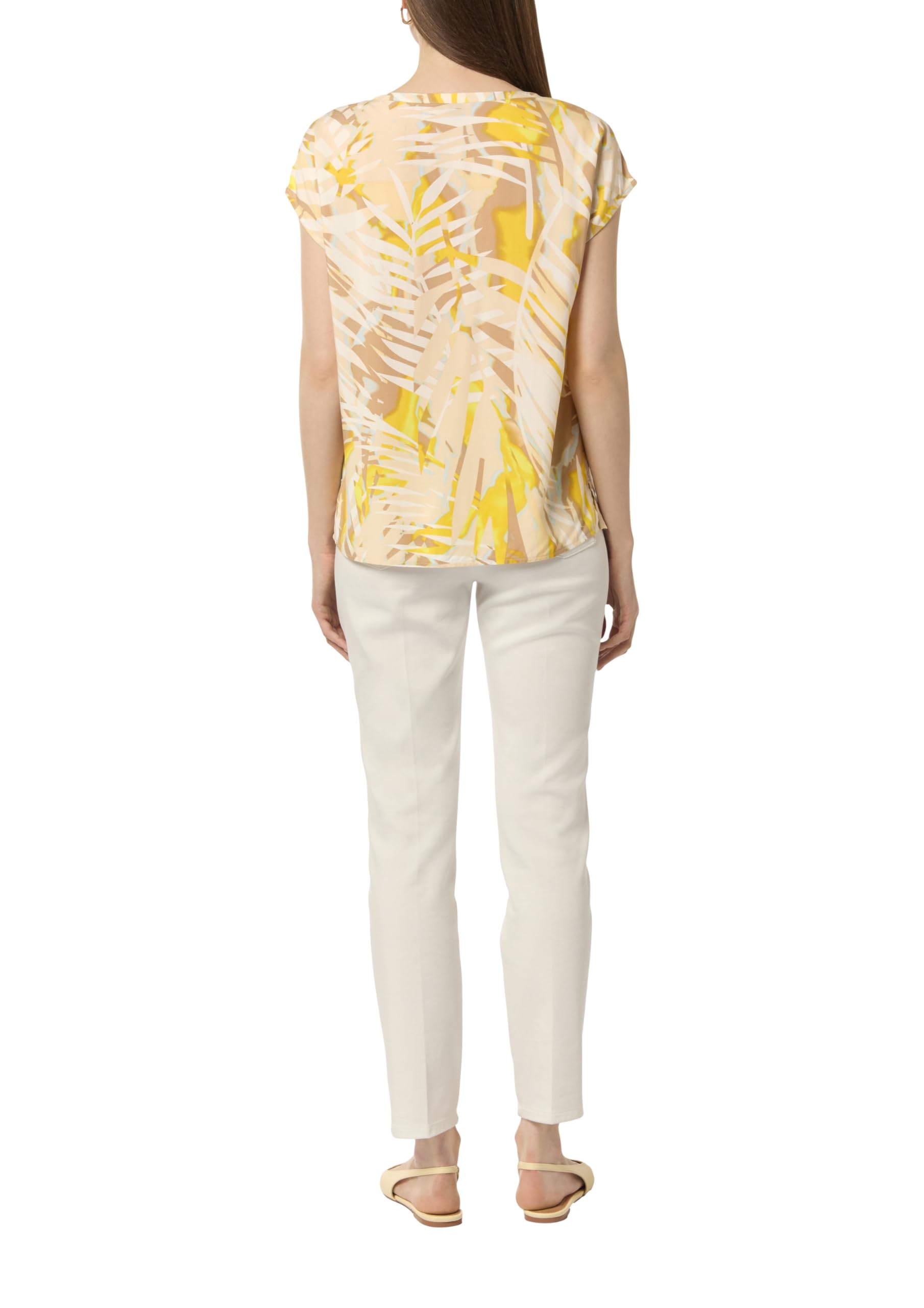 comma-blusenshirt-allover-print-gelb-bluse-gr-36 image 2