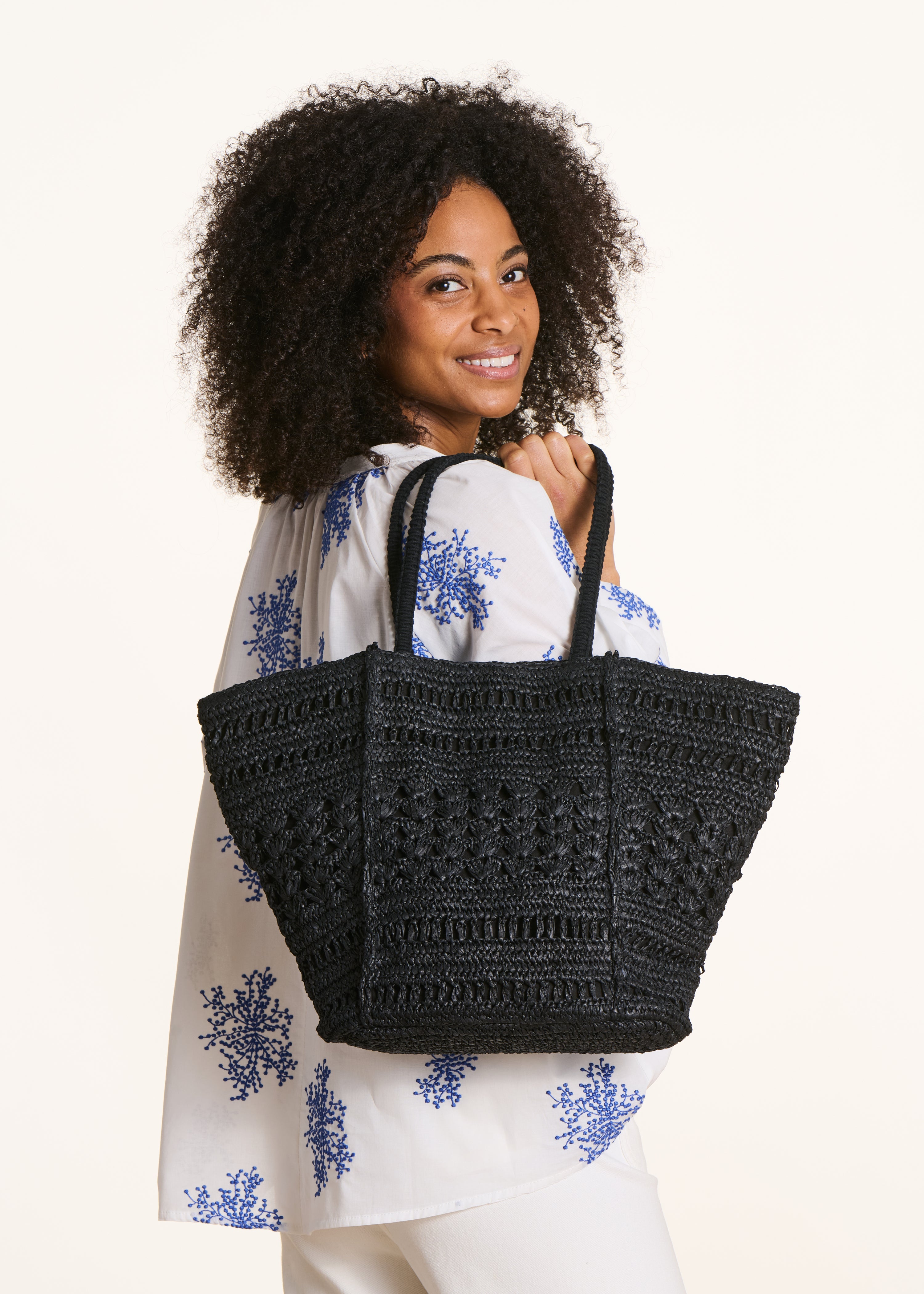 la-f-e-marabout-e-shopper-schwarz-raphia-einheitsgr-e image 1