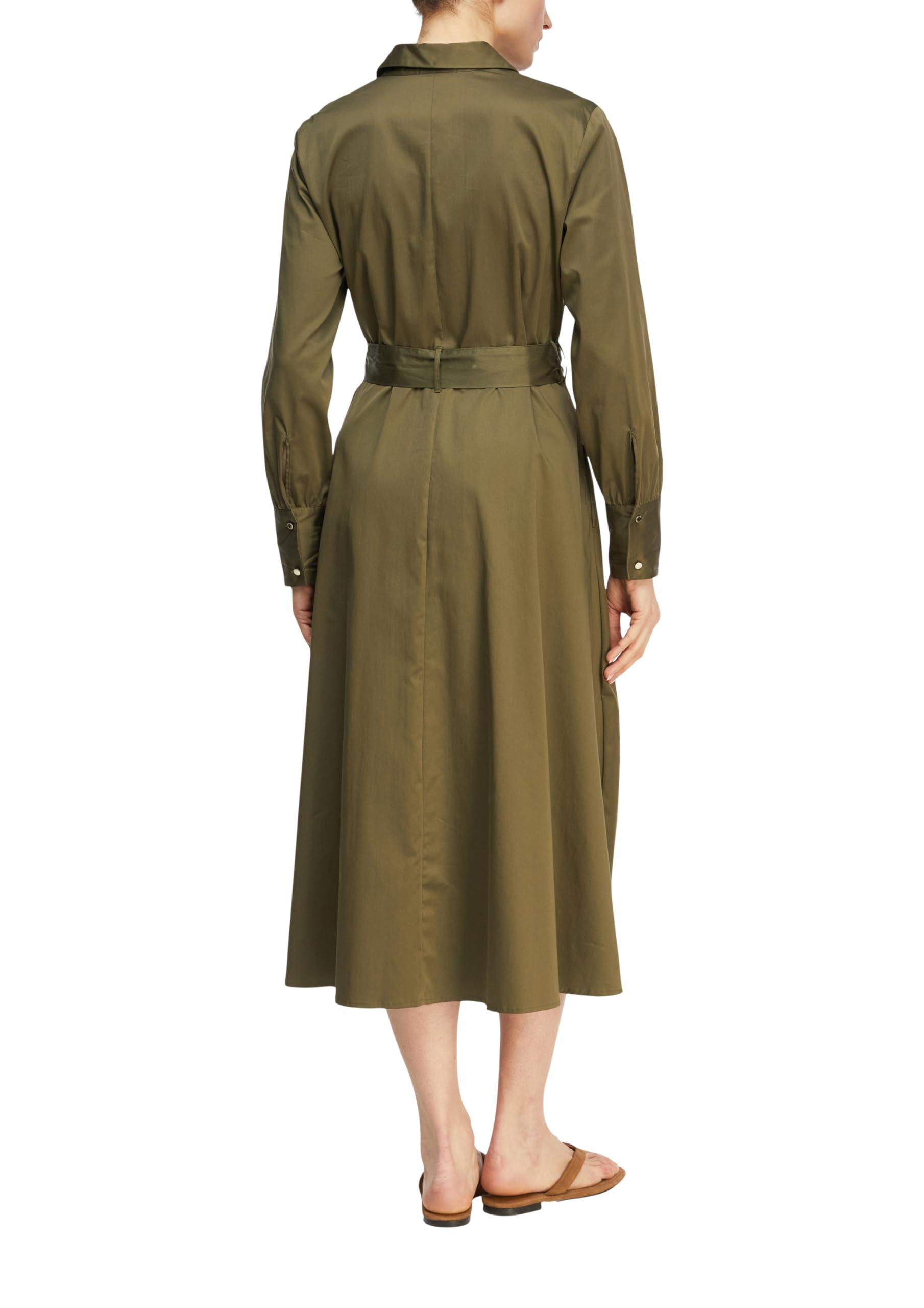 comma-hemdblusenkleid-midi-gr-38-hemdkragen-g-rtel image 2