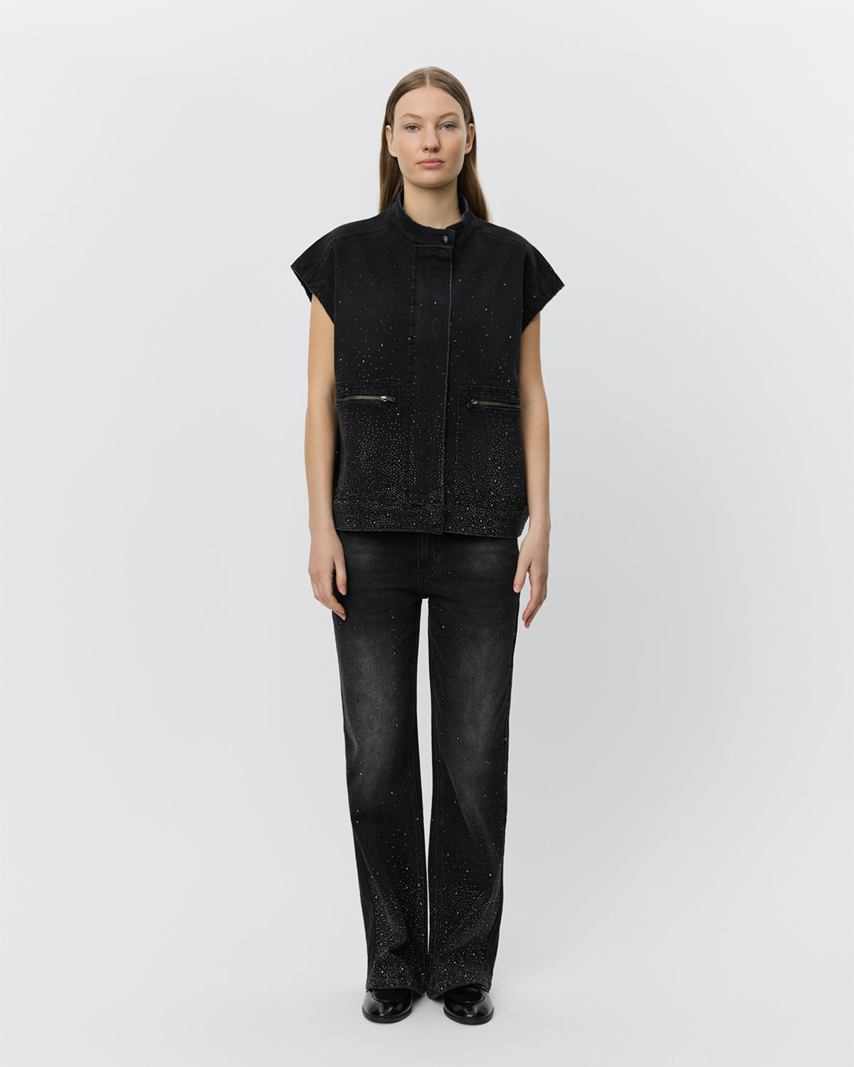 sofie-schnoor-women-vegasw-weste-oversize-washed-black image 2