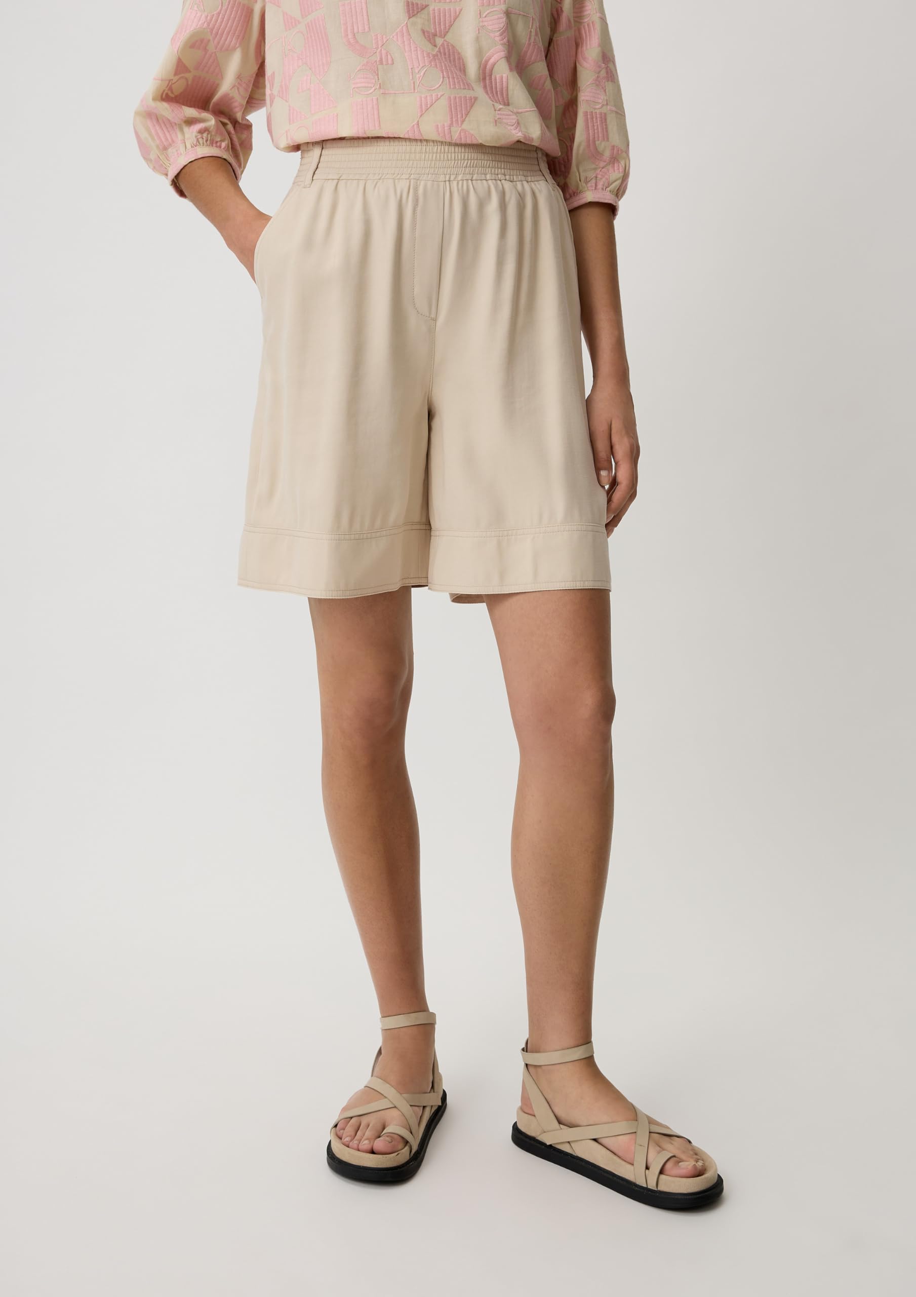 comma-loose-shorts-twill-8058-beige-gr-46 image 6