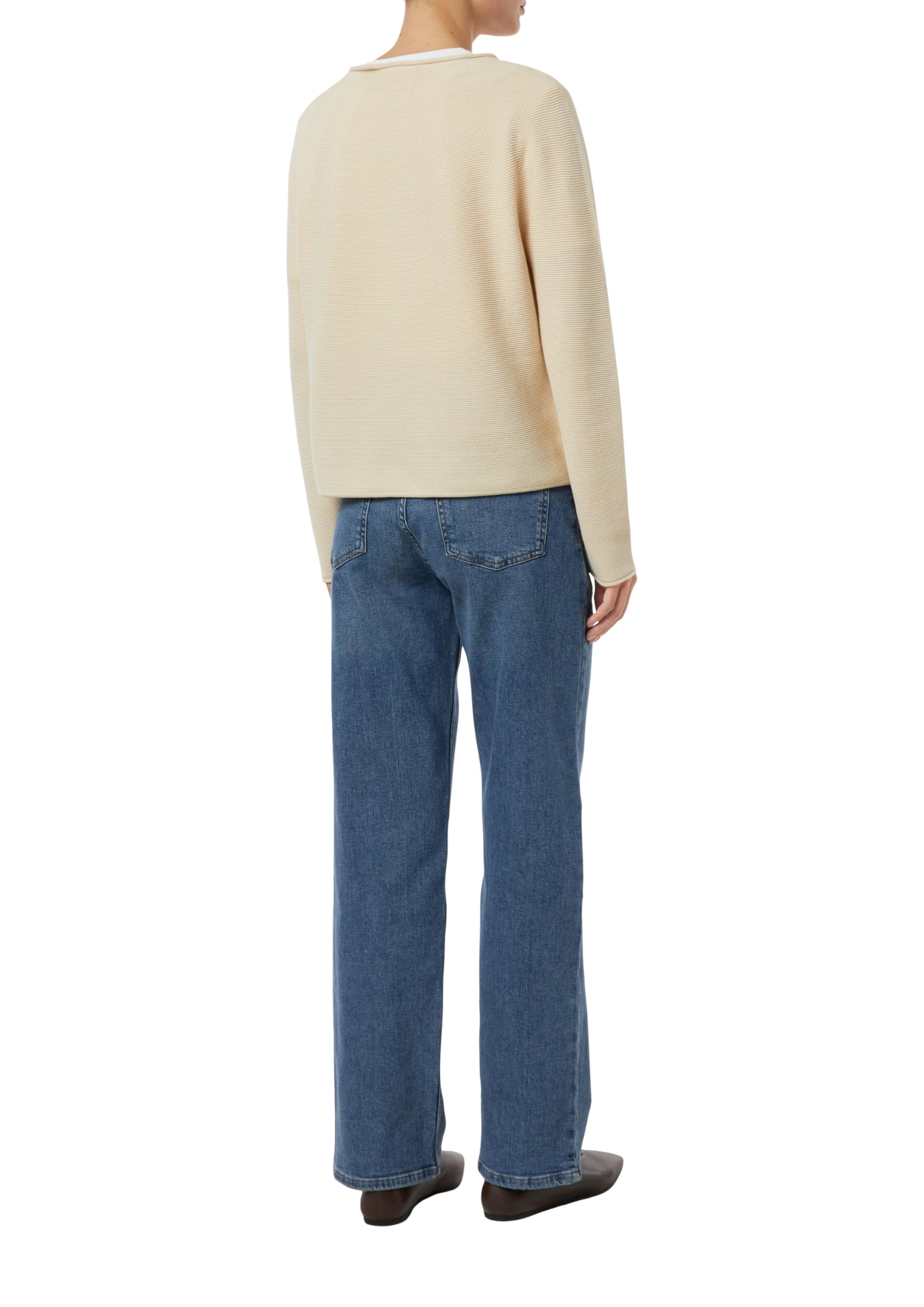 comma-knitwear-strukturierter-strickpullover-rollsaum-gr-46 image 2