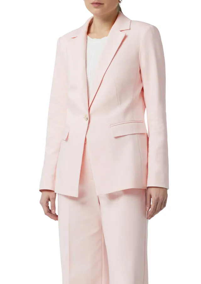 comma-blazers-satin-blazer-rosa-tailliert-mit-pattentaschen image 1