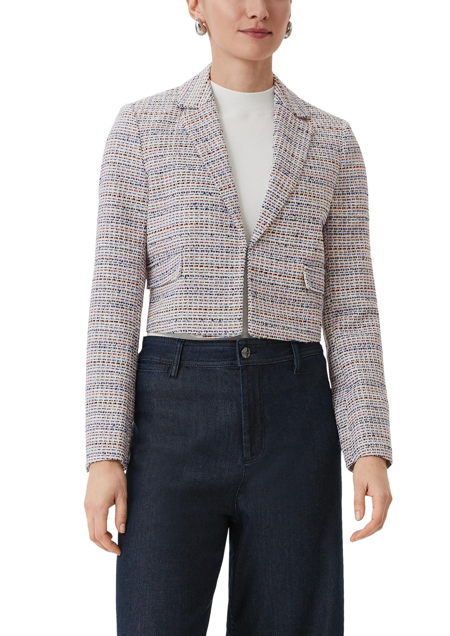 comma-2141107-blazer-damen-gr-e-36-mit-strickmuster image 1