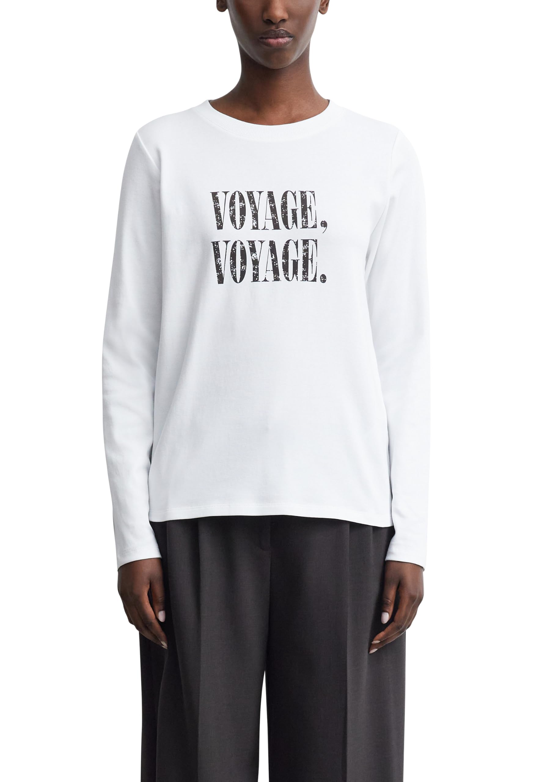 comma-langarmshirt-regular-fit-frontprint-rundhals-gr-34 image 1