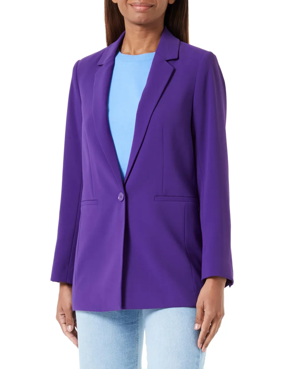 comma-longblazer-aus-cr-pe-blazer-gr-e-42-royalblau image 1