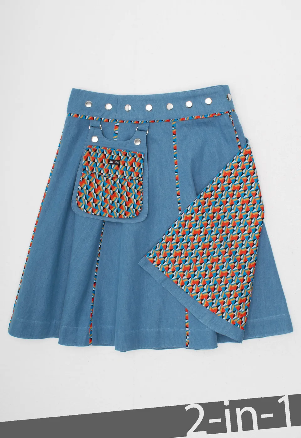 moshiki-hot-cookie-73-denim-wickelrock-55-cm-gr-34-42-wendbar image 1
