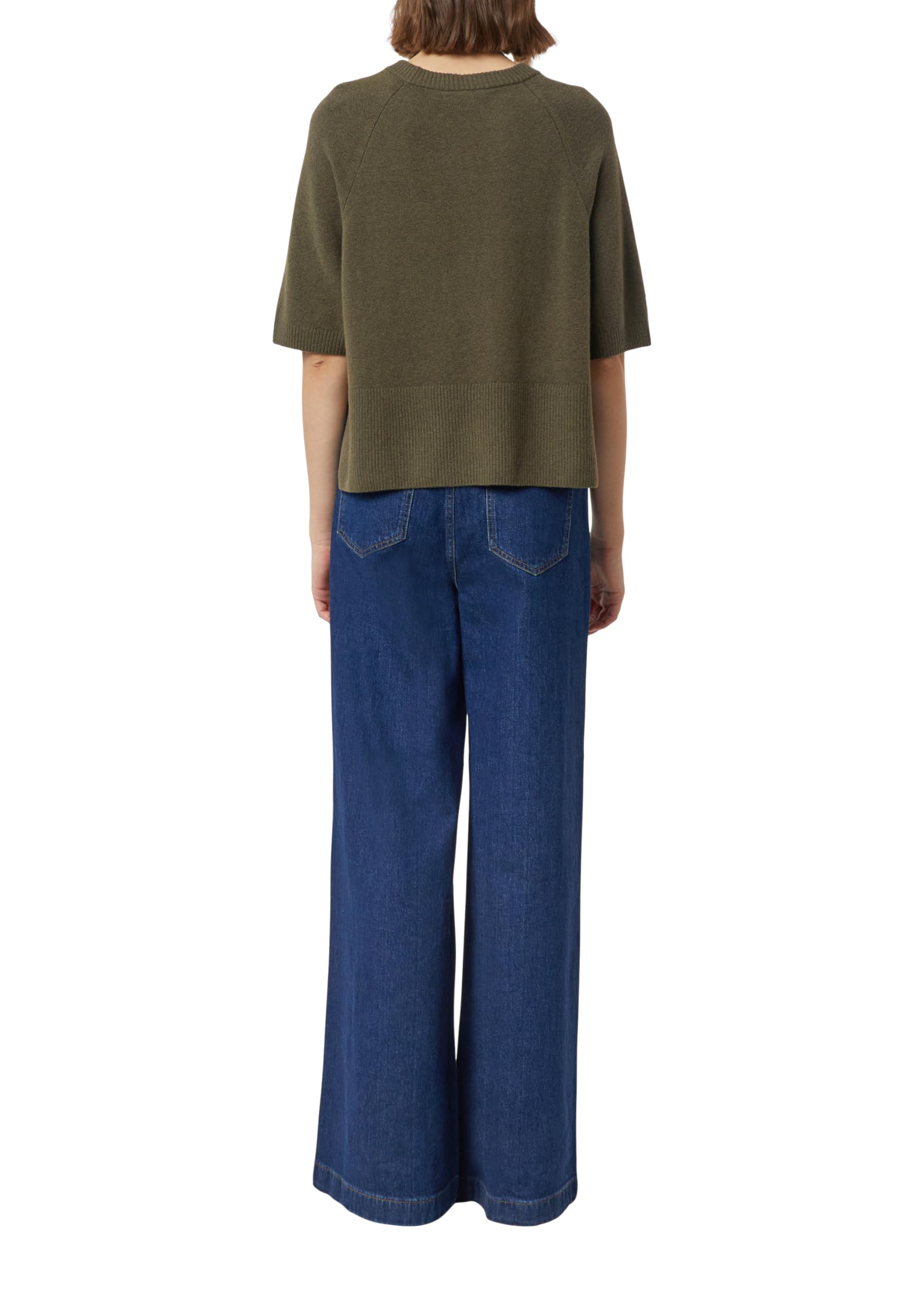 comma-knitwear-strickpullover-creme-relaxed-fit-kurzarm image 2