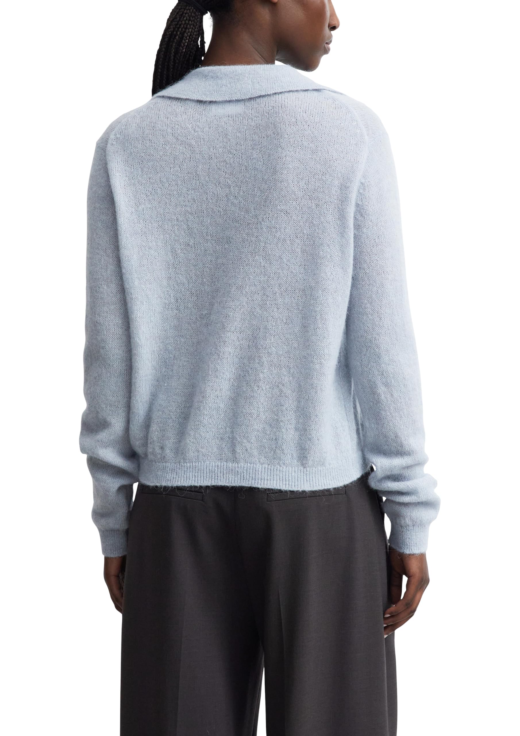 comma-knitwear-strickpullover-polokragen-relaxed-fit-beige image 2