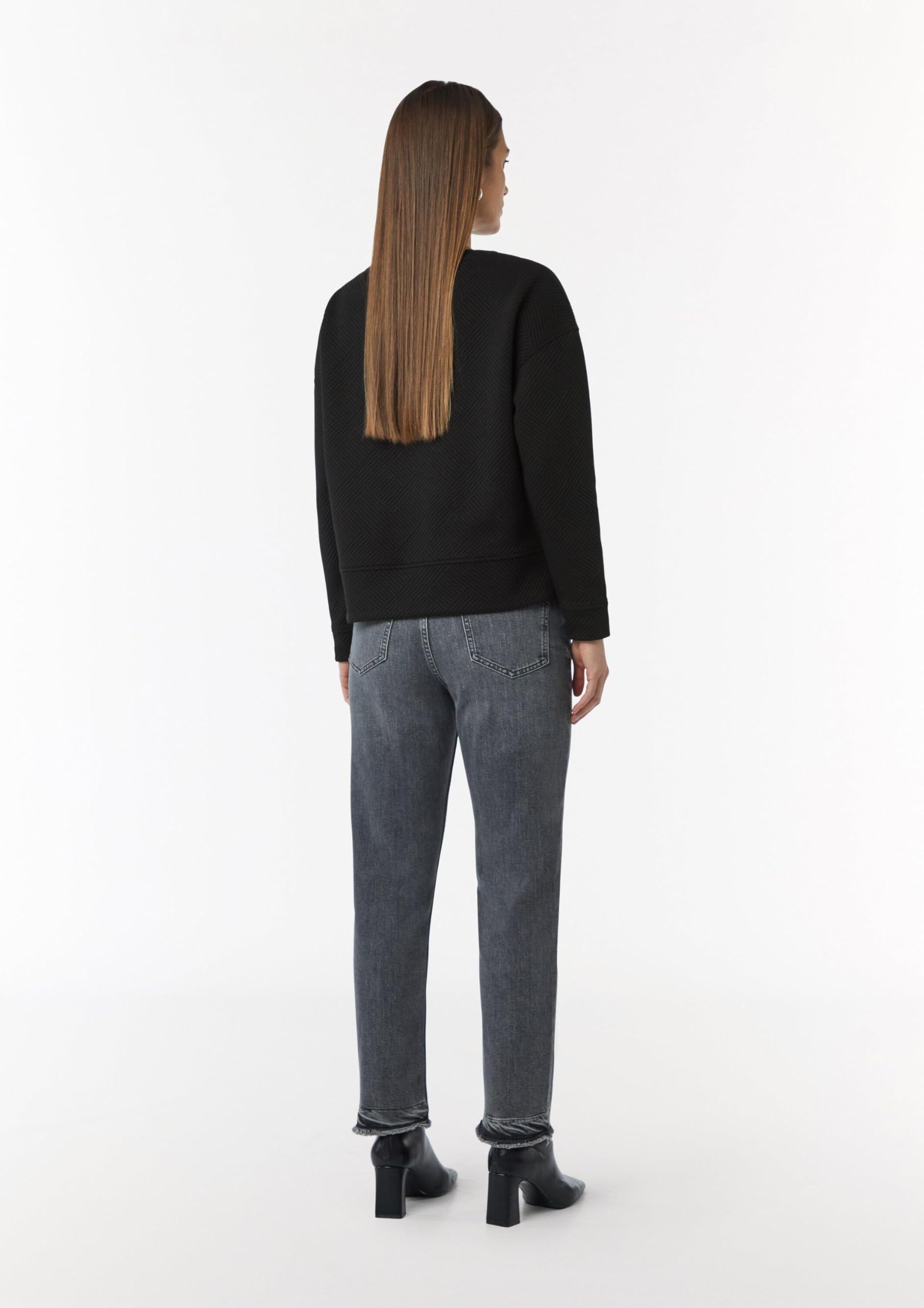 comma-sweatshirt-damen-musterstruktur-gr-38-fein image 6