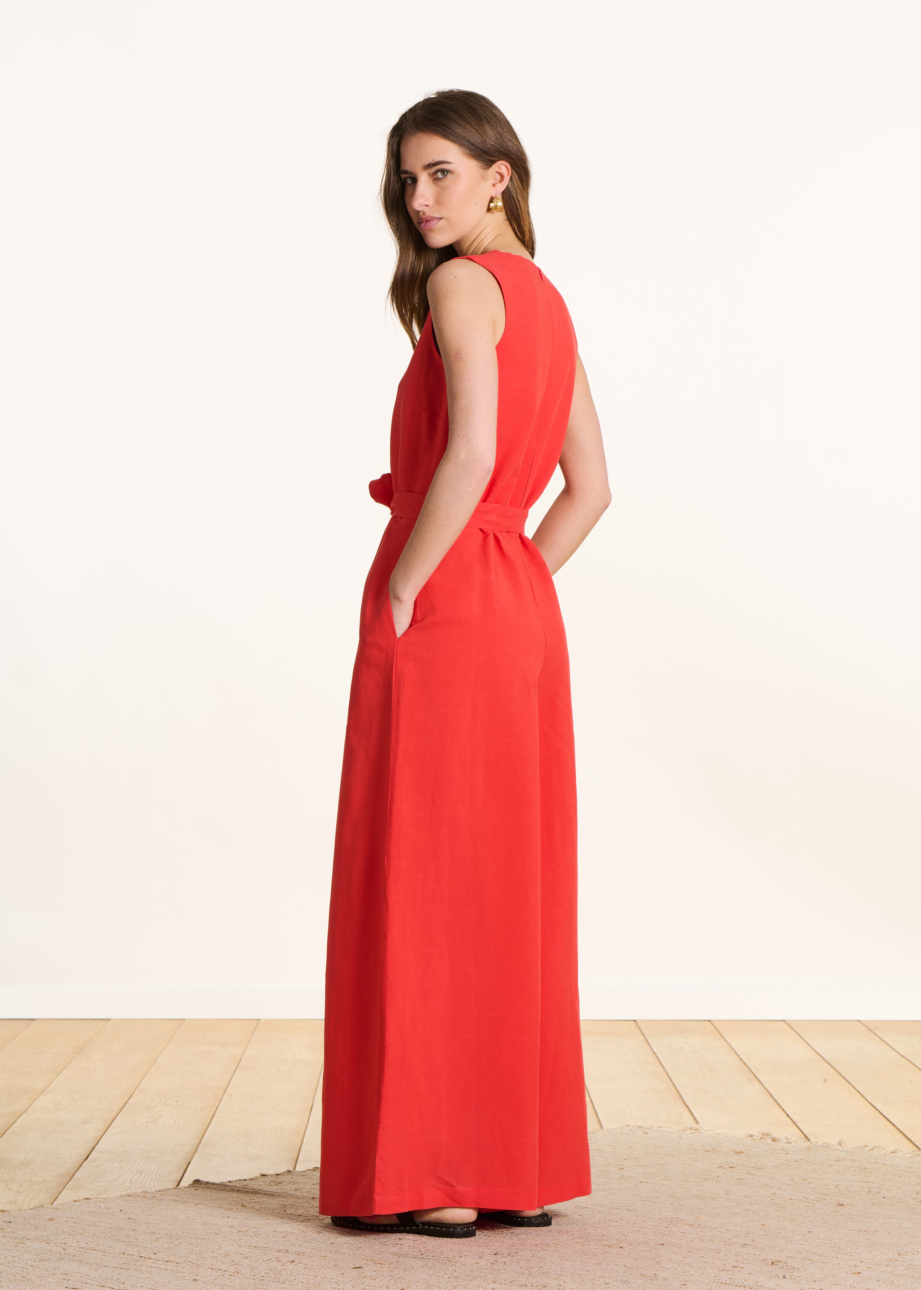 la-f-e-marabout-e-vlomee-overall-rot-leinen-rmellos image 2