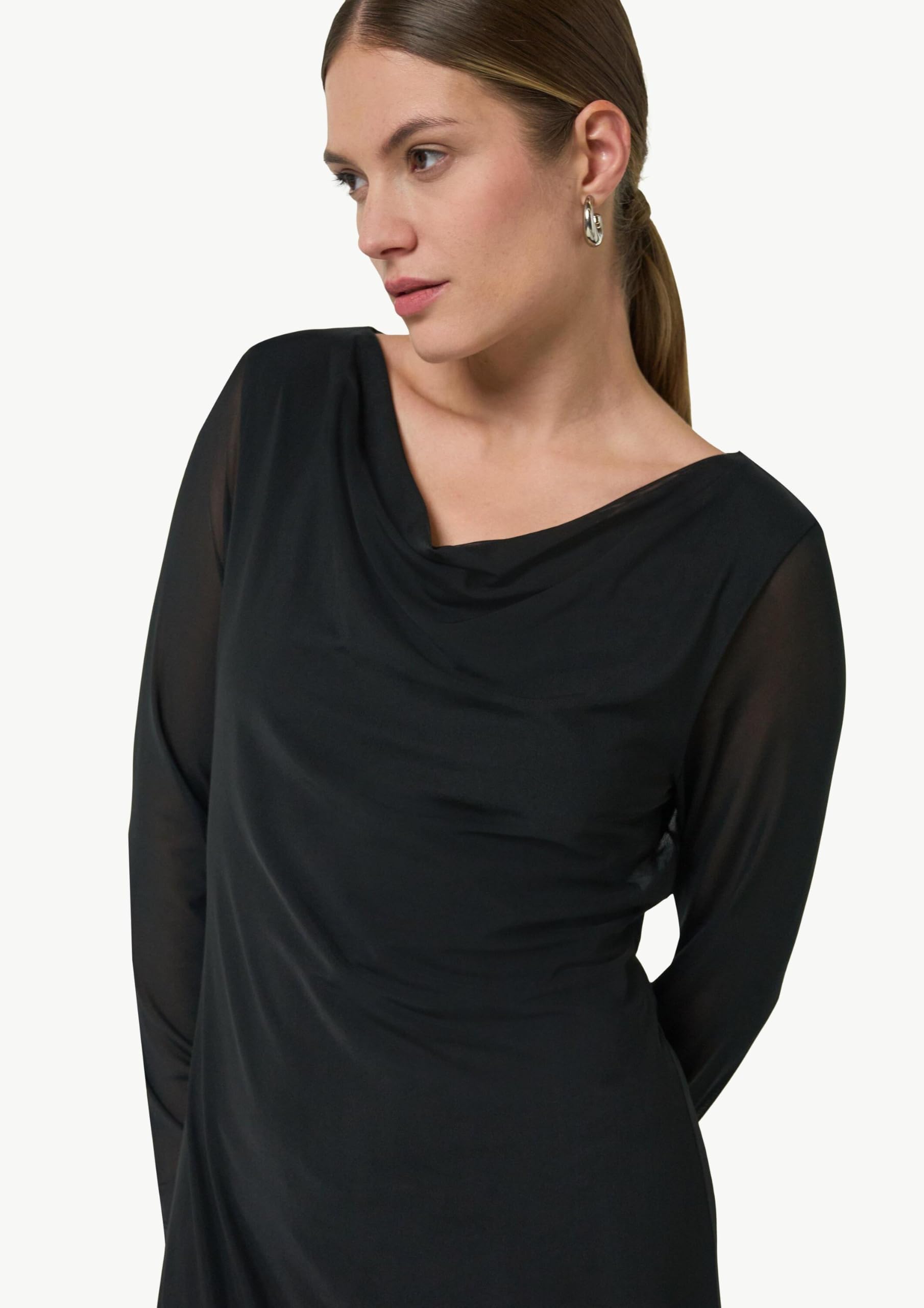 comma-2158110-kleid-mit-mesh-damenkleid-gr-40 image 4