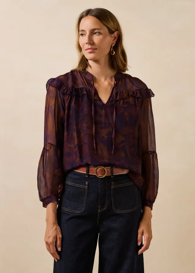 la-f-e-marabout-e-gloss-top-damen-violett-gr-36-viskose image 1